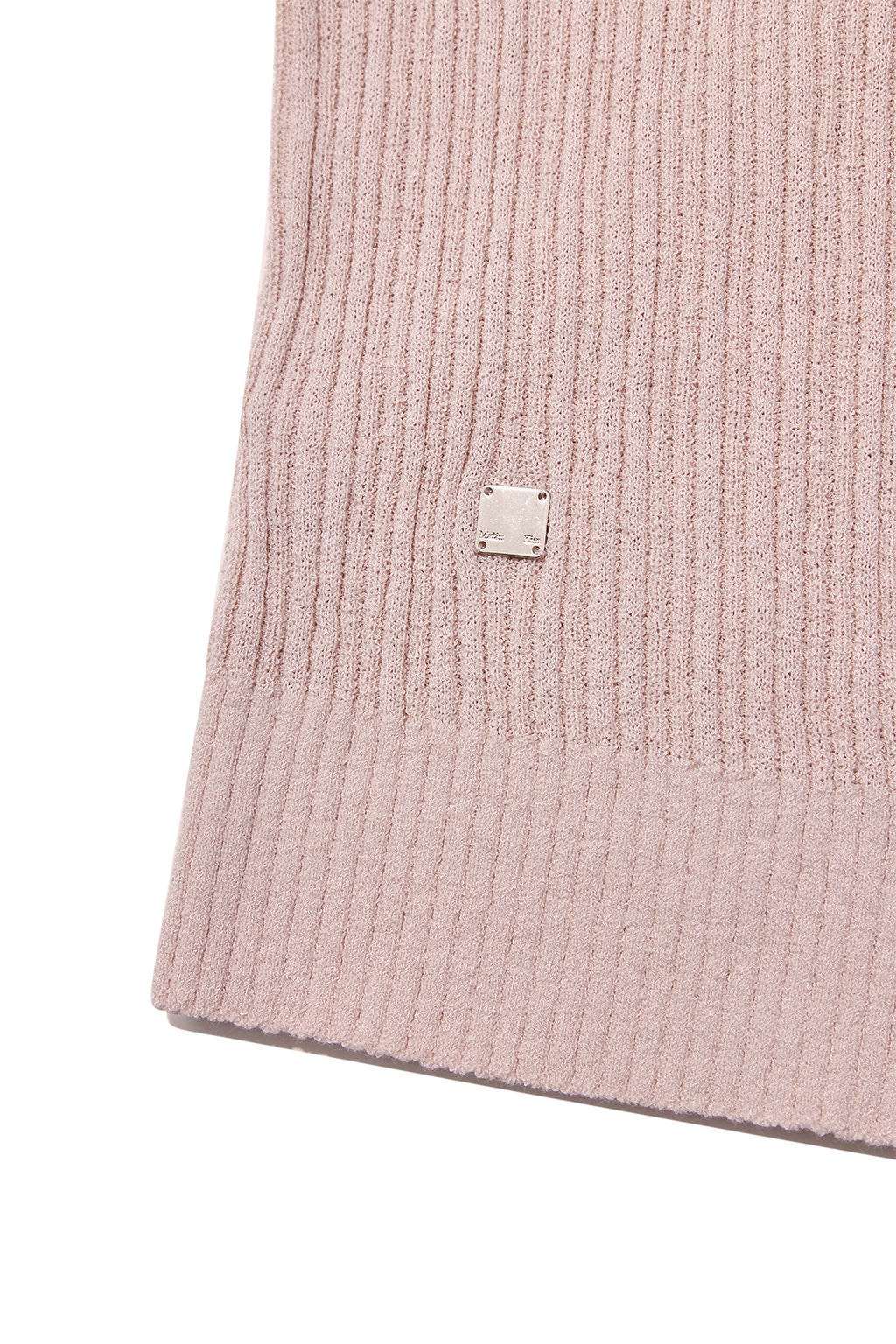 Matin Kim - Wrap Sleeveless Knit Hoody Top (Light Pink) product image 4 | TRAB K-Fashion Australia