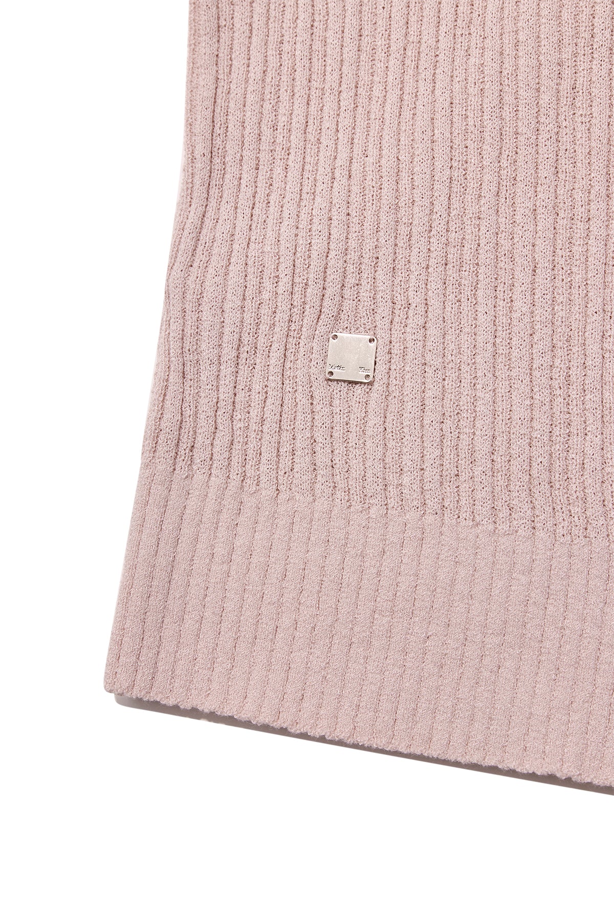 Matin Kim - Wrap Sleeveless Knit Hoody Top (Light Pink) product image 4 | TRAB K-Fashion Australia