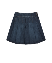 Coyseio - Deep Denim Pleats Skirt (Navy) product image 1 | TRAB K-Fashion Australia
