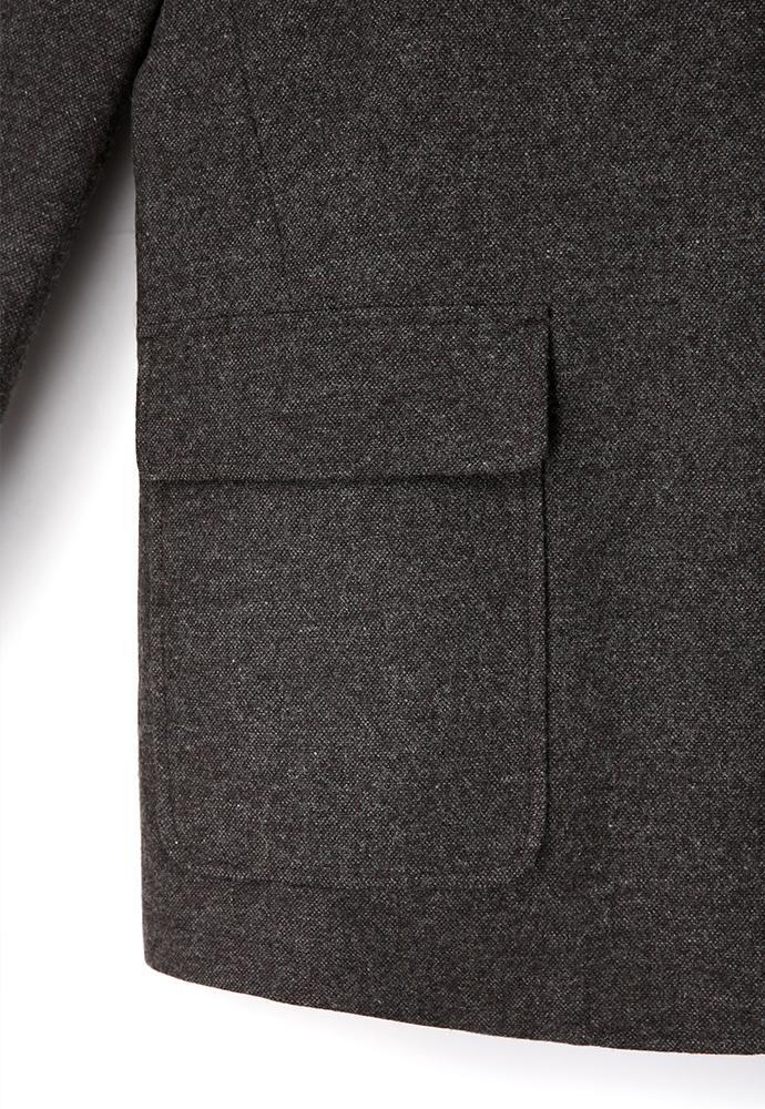 Art if acts - Leather Collar Wool Blazer_Japanese Fabric (Brown) product image 15 | TRAB K-Fashion Australia