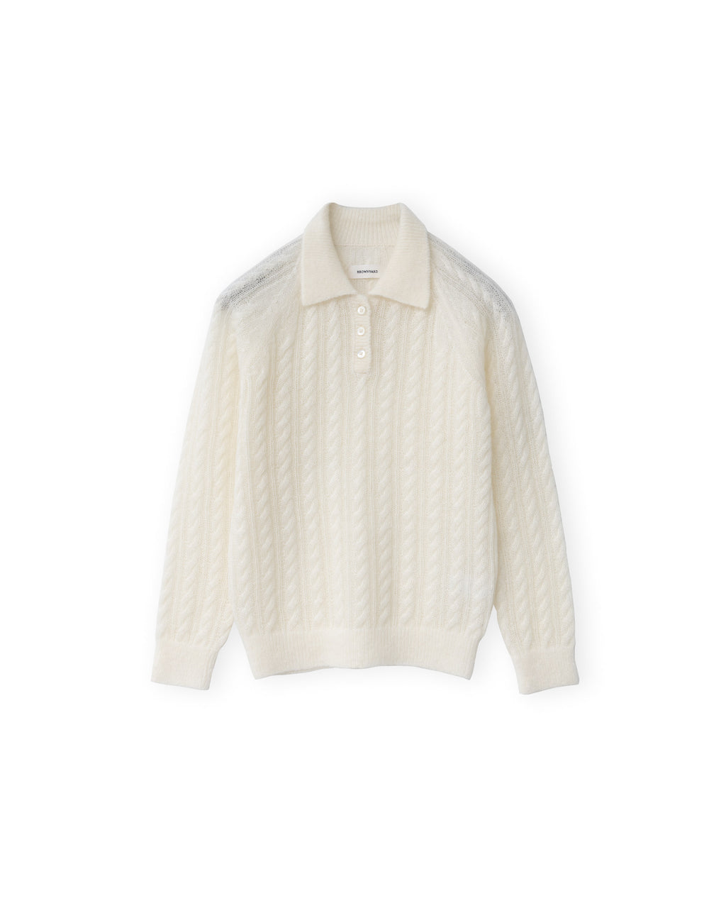 Brownyard - Cable Pique Knit (Ivory) product image 5 | TRAB K-Fashion Australia