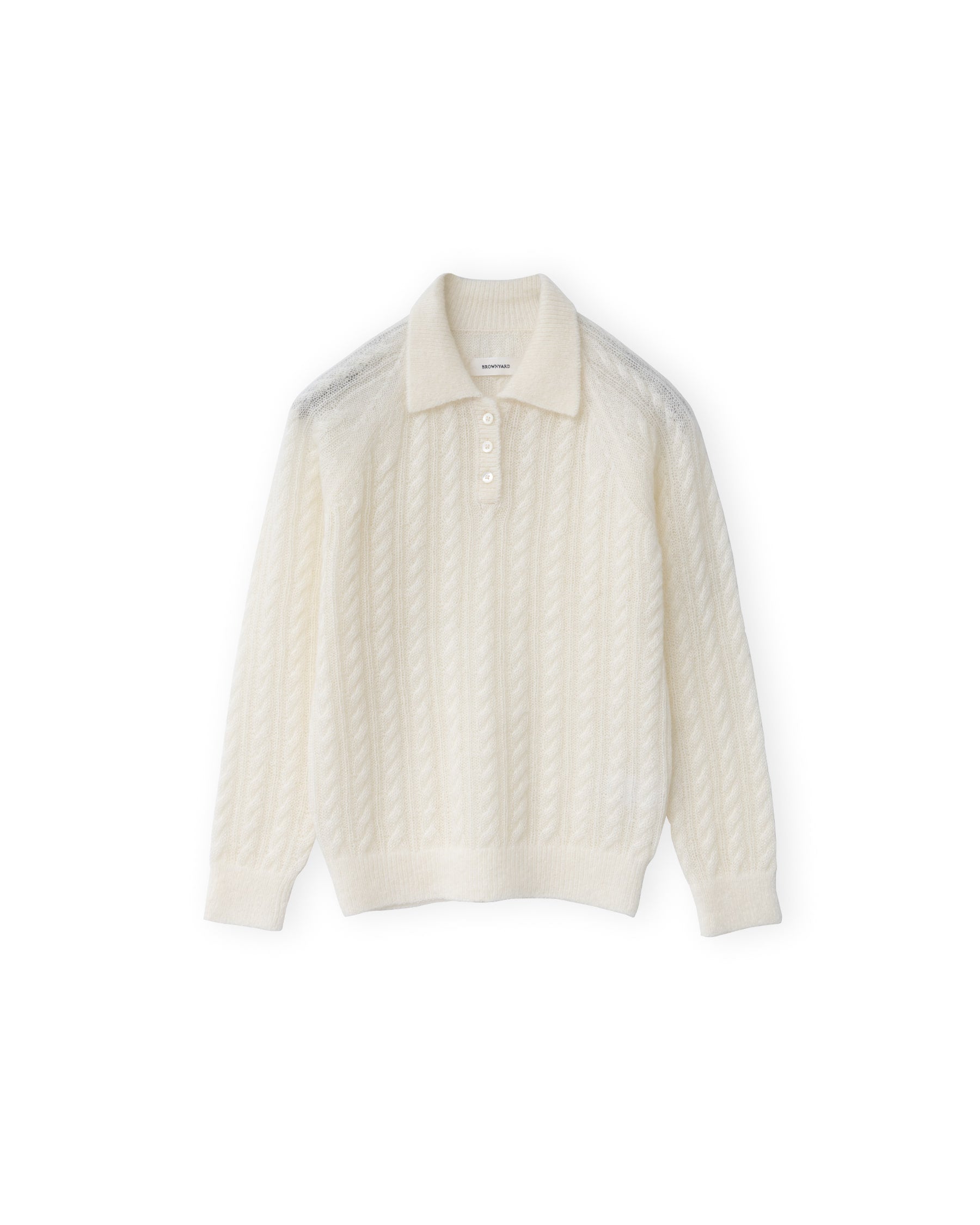 Brownyard - Cable Pique Knit (Ivory) product image 5 | TRAB K-Fashion Australia