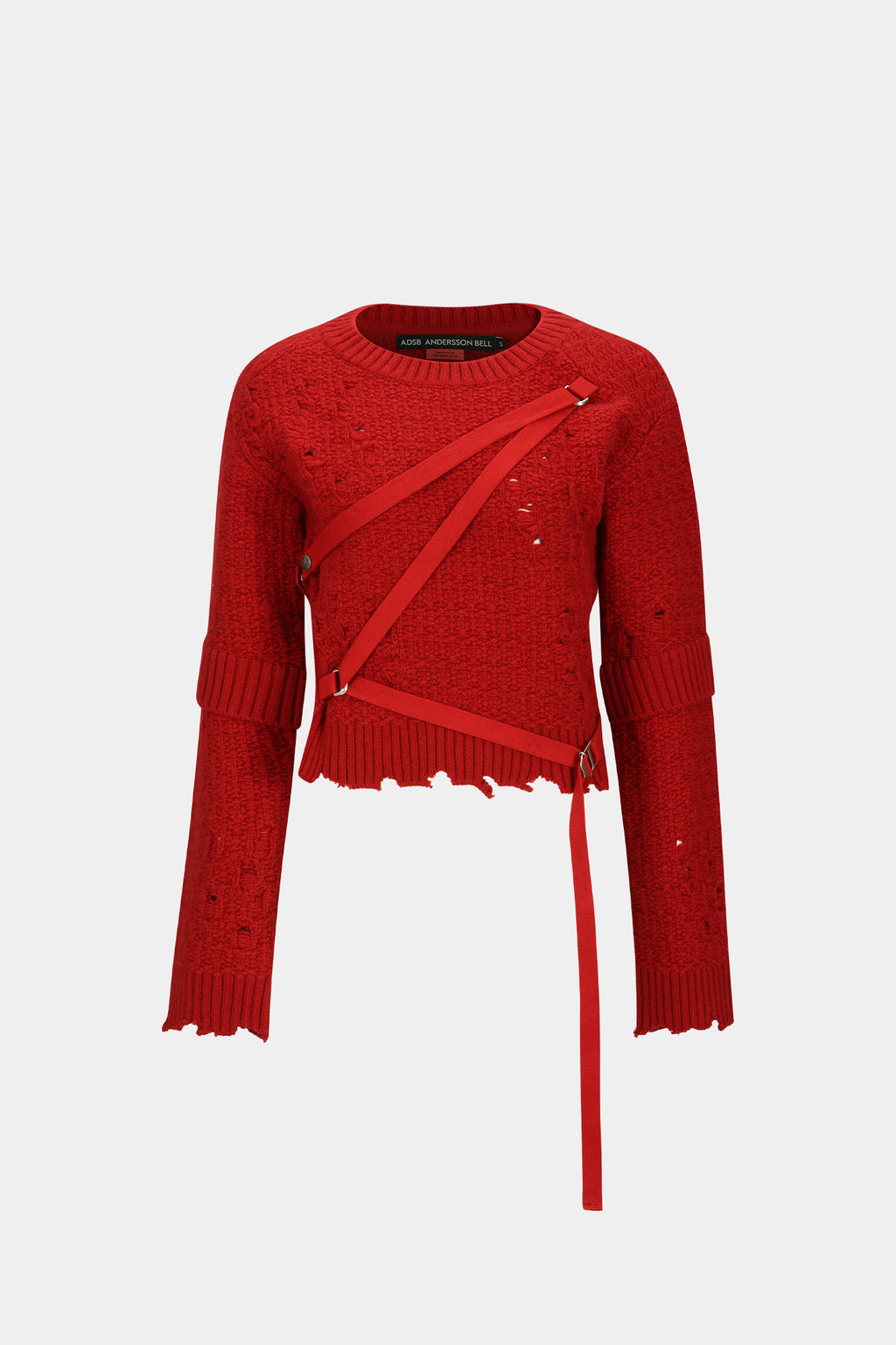 Andersson Bell - Nora Strap Knit Pullover (Scarlet) product image 7 | TRAB K-Fashion Australia