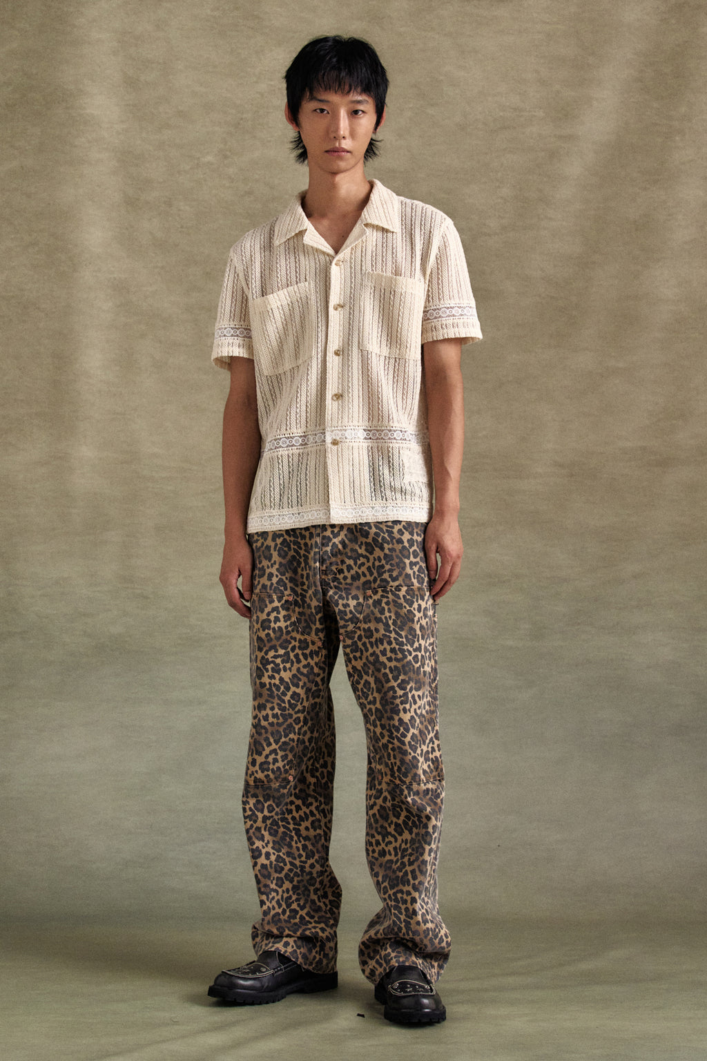 Andersson Bell - Jacquard Stripe Shirts (Ecru) product image 2 | TRAB K-Fashion Australia