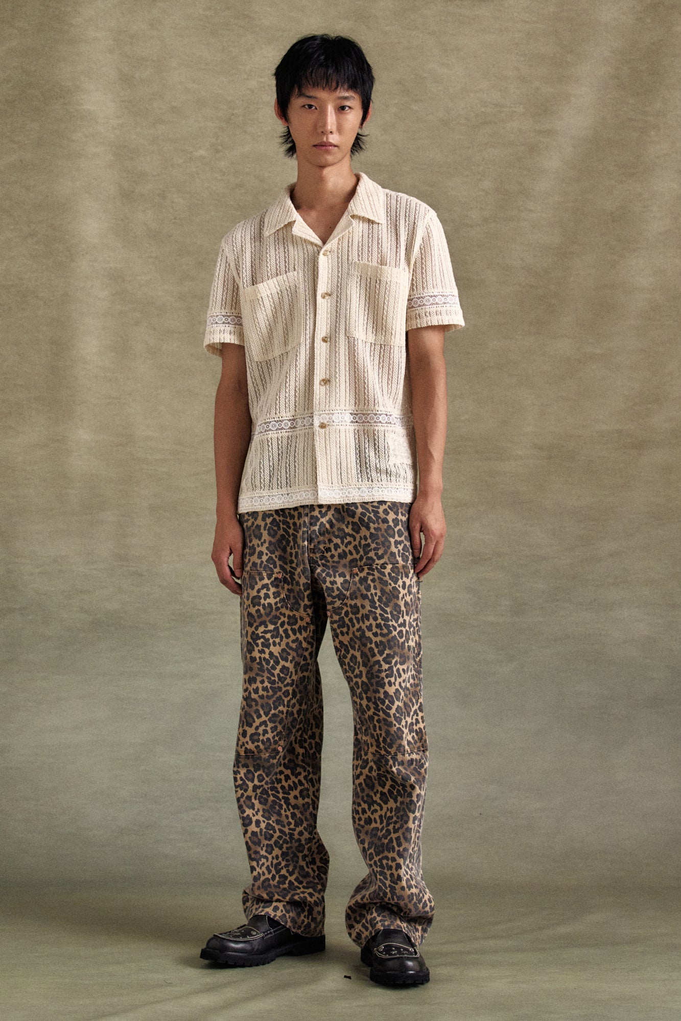 Andersson Bell - Jacquard Stripe Shirts (Ecru) product image 2 | TRAB K-Fashion Australia