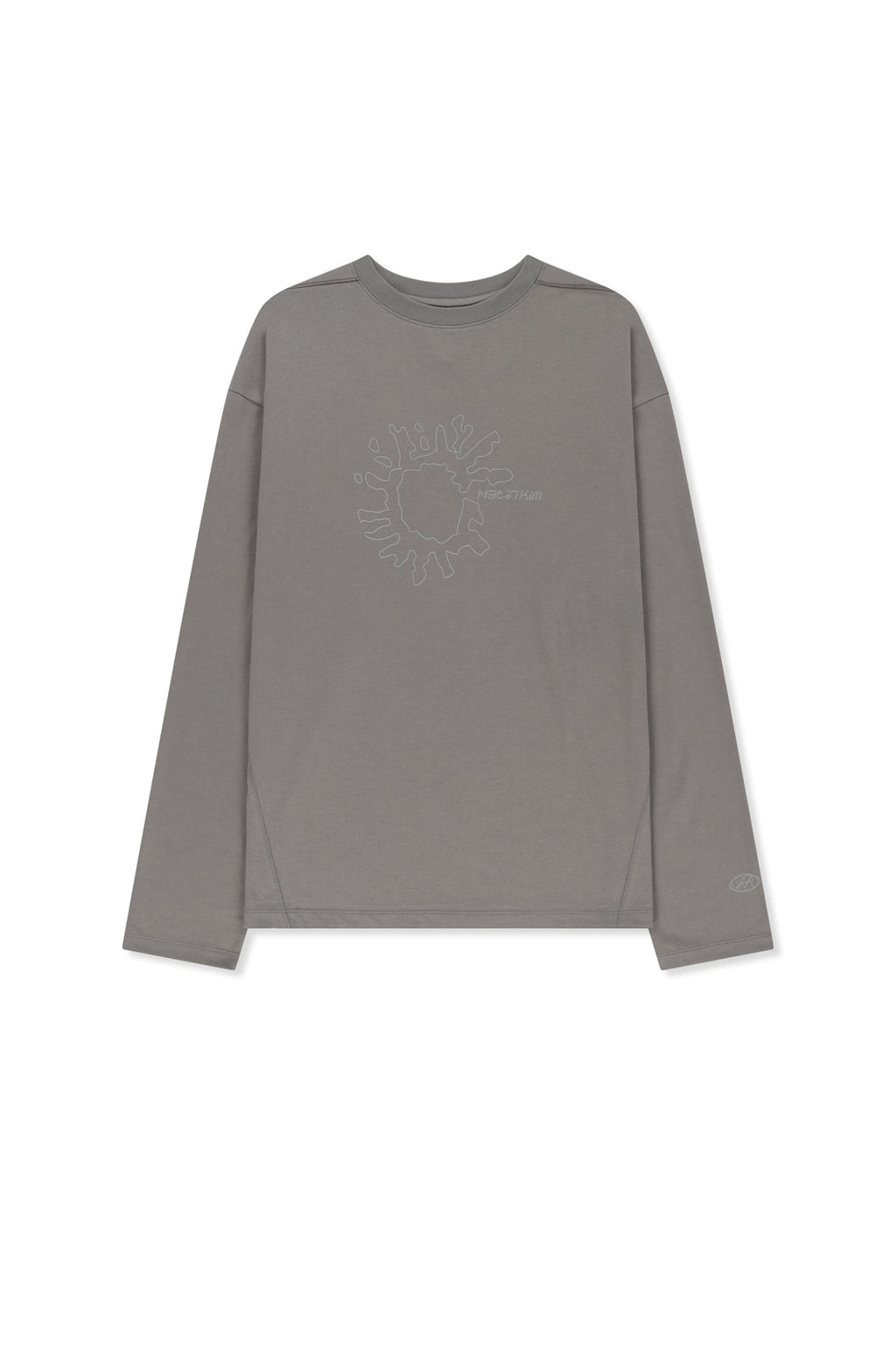Matin Kim - Matin Pace Sunburst Graffiti Covered Top (Charcoal) product image 1 | TRAB K-Fashion Australia