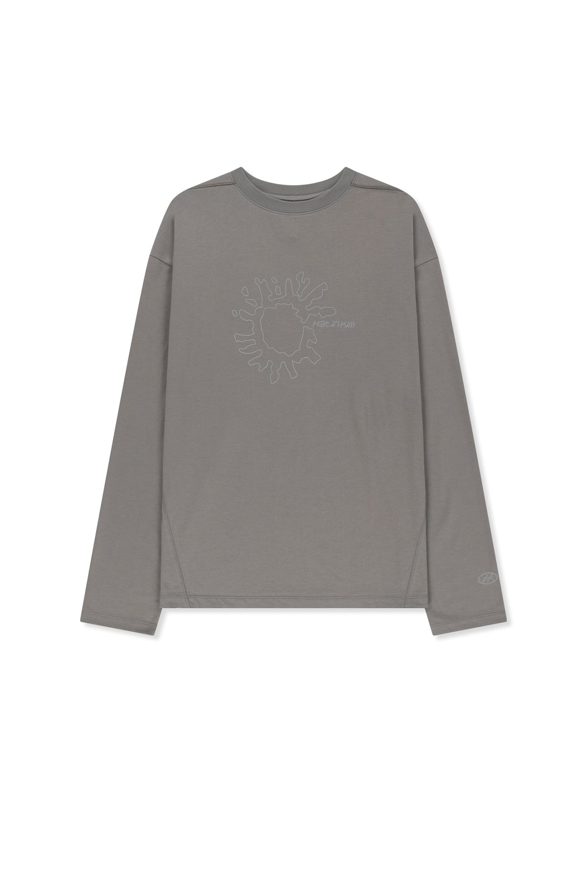 Matin Kim - Matin Pace Sunburst Graffiti Covered Top (Charcoal) product image 1 | TRAB K-Fashion Australia