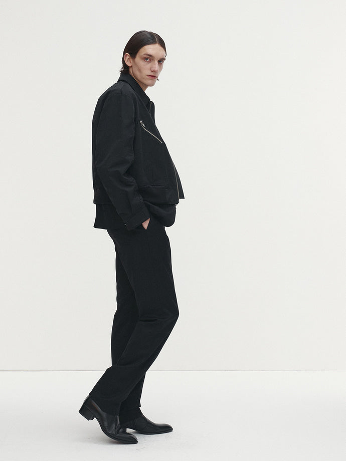 Tonywack - Light Cotton Nylon Bomber Jacket (Black) product image 4 | TRAB K-Fashion Australia