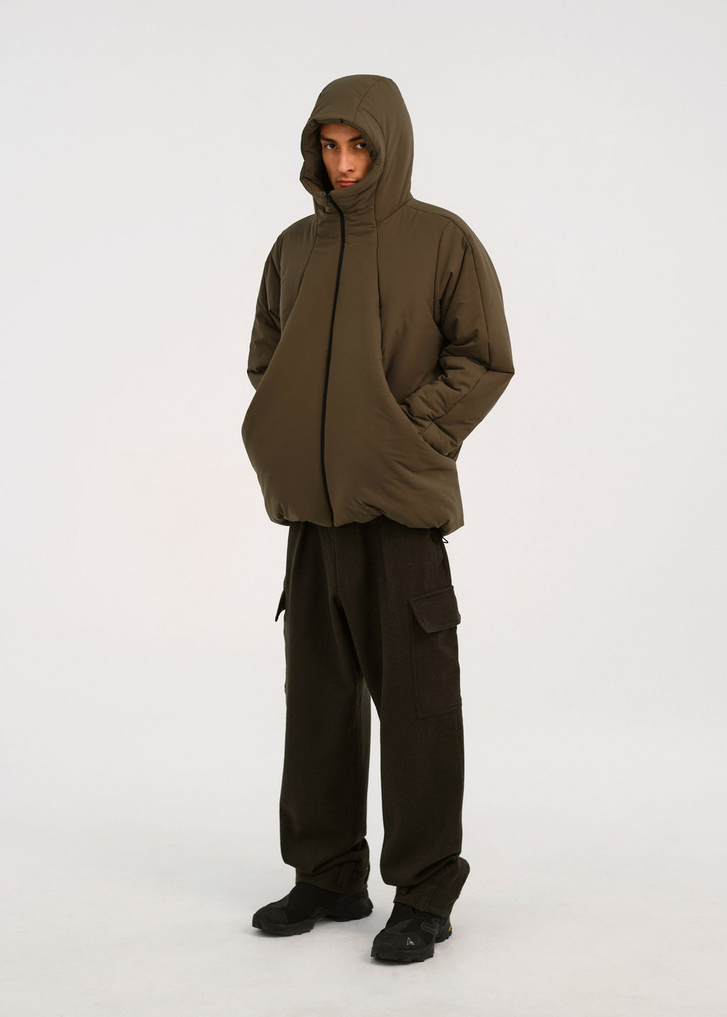 Hyein Seo - Puffer Jacket (Khaki) product image 4 | TRAB K-Fashion Australia