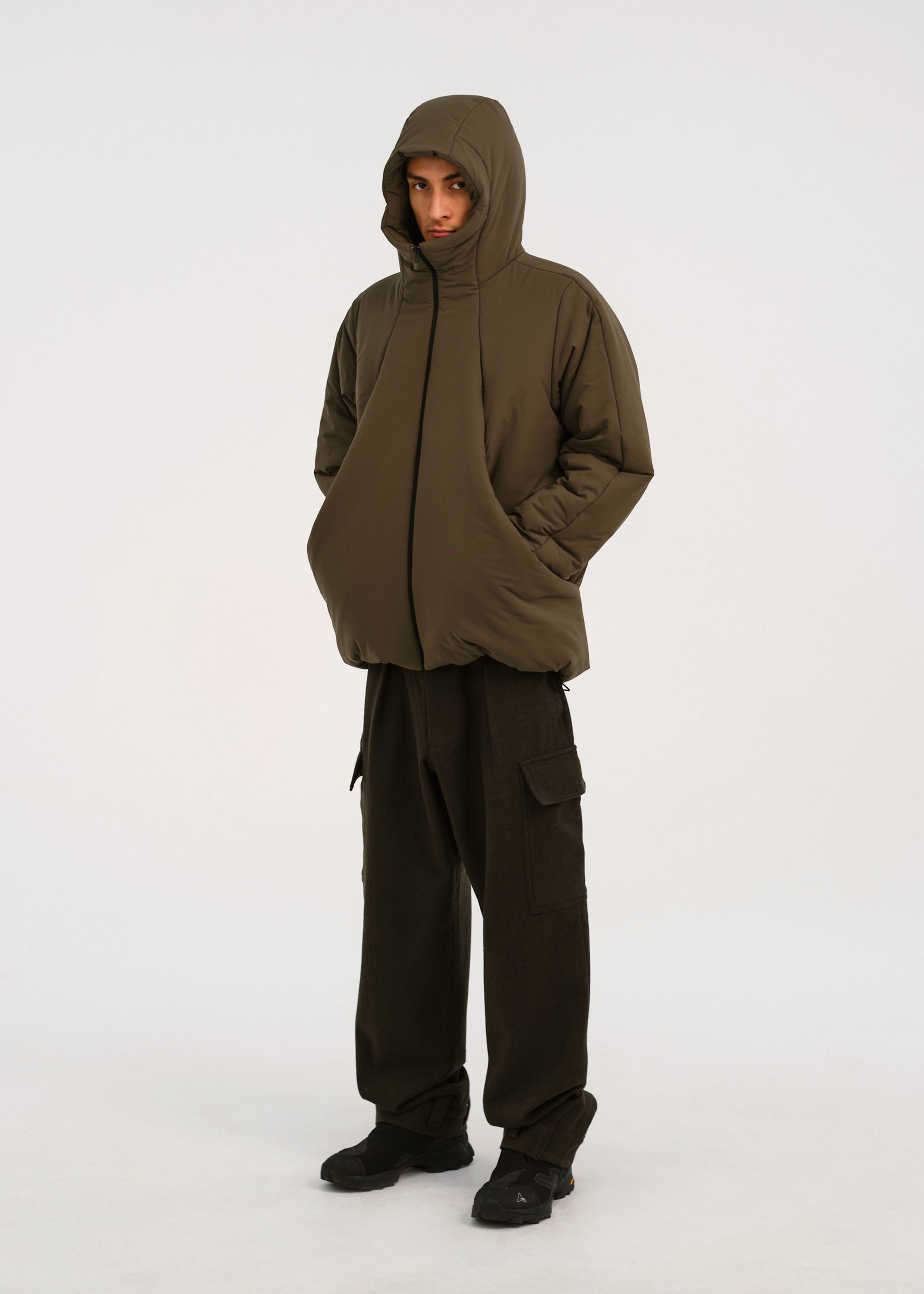 Hyein Seo - Puffer Jacket (Khaki) product image 4 | TRAB K-Fashion Australia