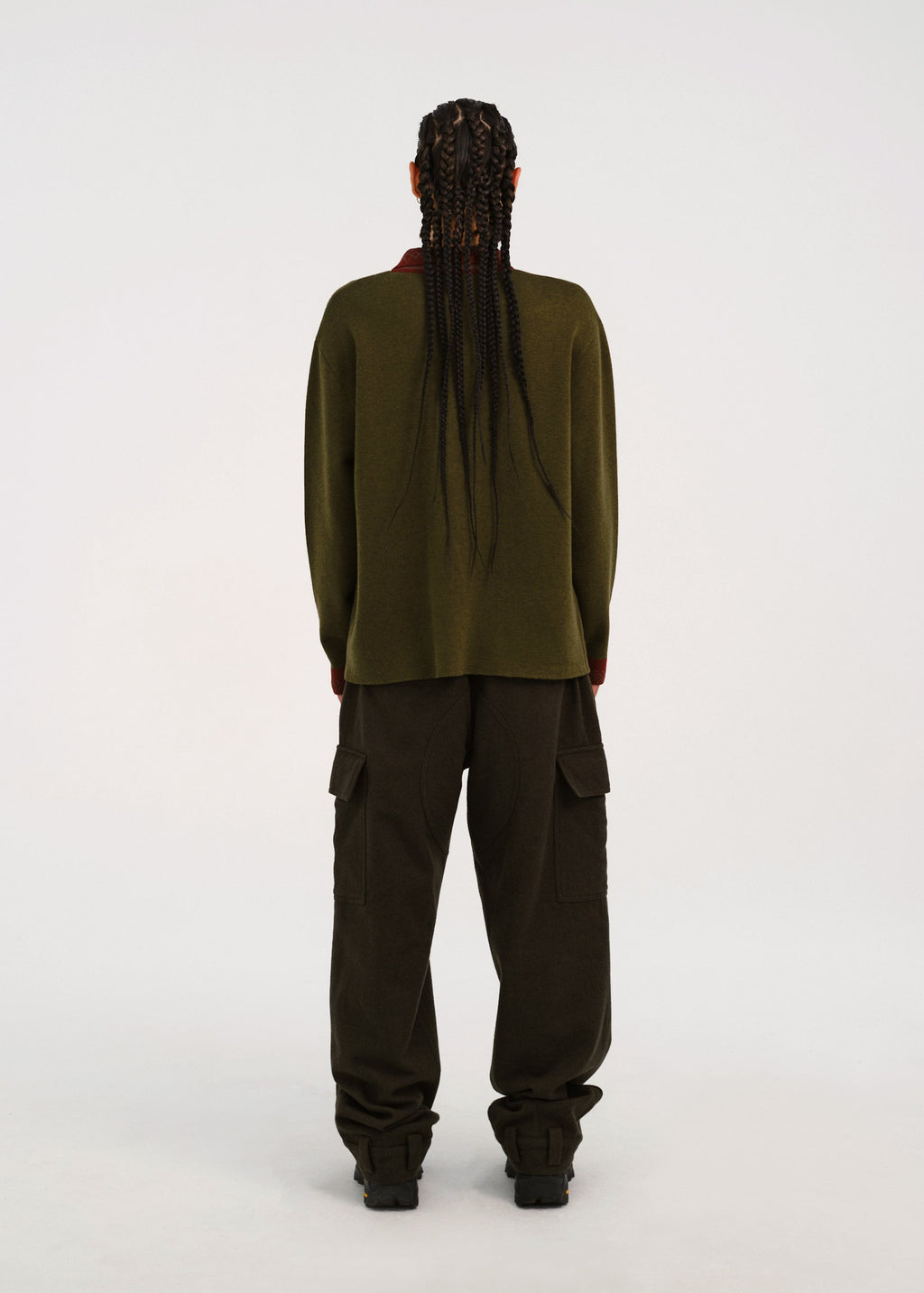 Hyein Seo - Graphic Pique Knit (Khaki) product image 3 | TRAB K-Fashion Australia
