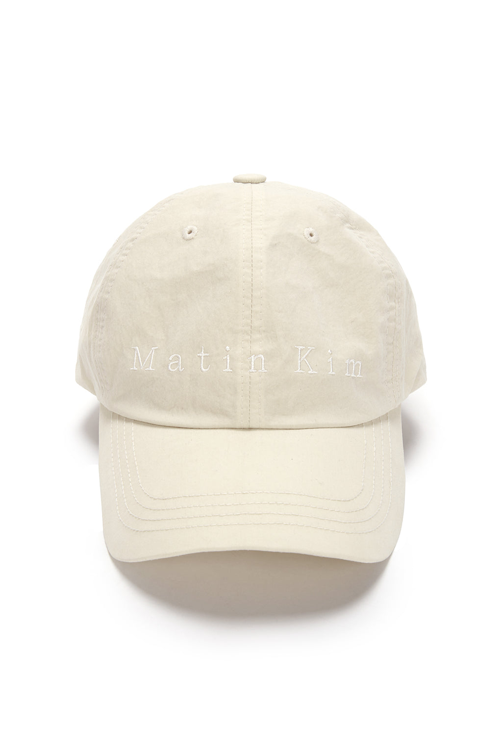 Matin Kim - Matin Typo Ball Cap (Beige) product image 1 | TRAB K-Fashion Australia