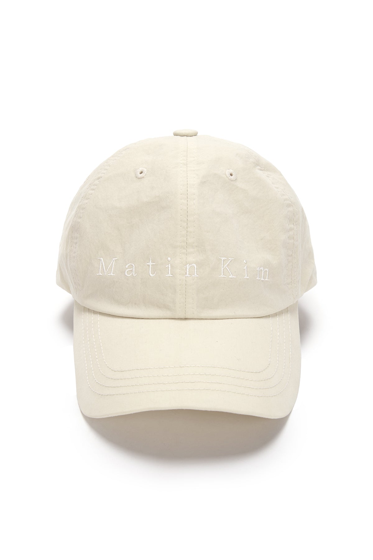 Matin Kim - Matin Typo Ball Cap (Beige) product image 1 | TRAB K-Fashion Australia