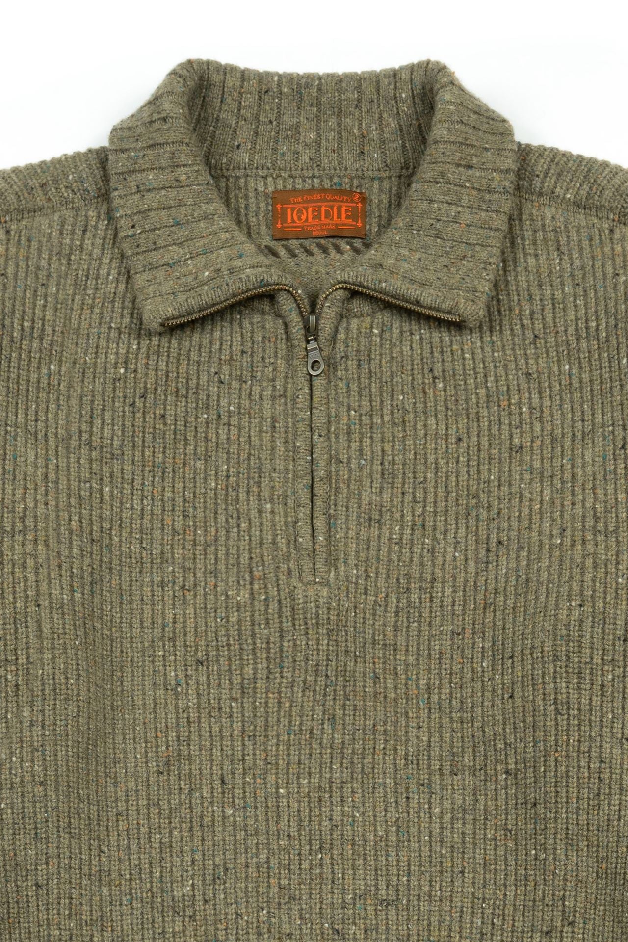 Ioedle - Building Forest Wool Blend Half Zip-Up Knit Pullover (Khaki) product image 4 | TRAB K-Fashion Australia