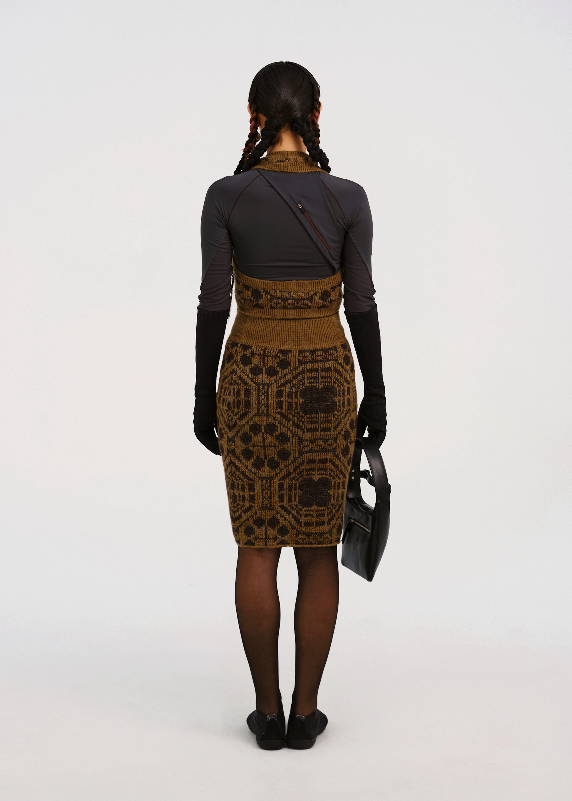 Hyein Seo - Graphic Long Gloves (Black) product image 4 | TRAB K-Fashion Australia