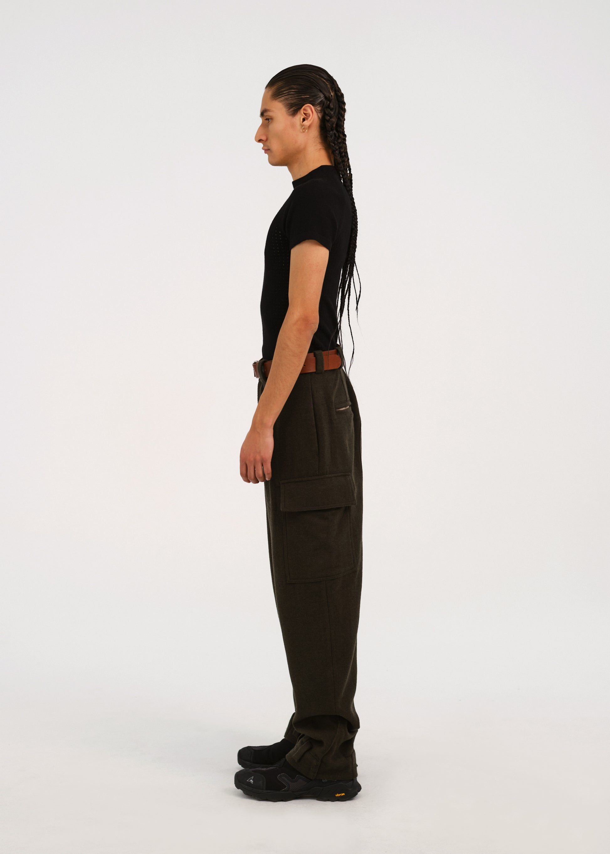 Hyein Seo - Perforated Knit Top (Black) product image 3 | TRAB K-Fashion Australia