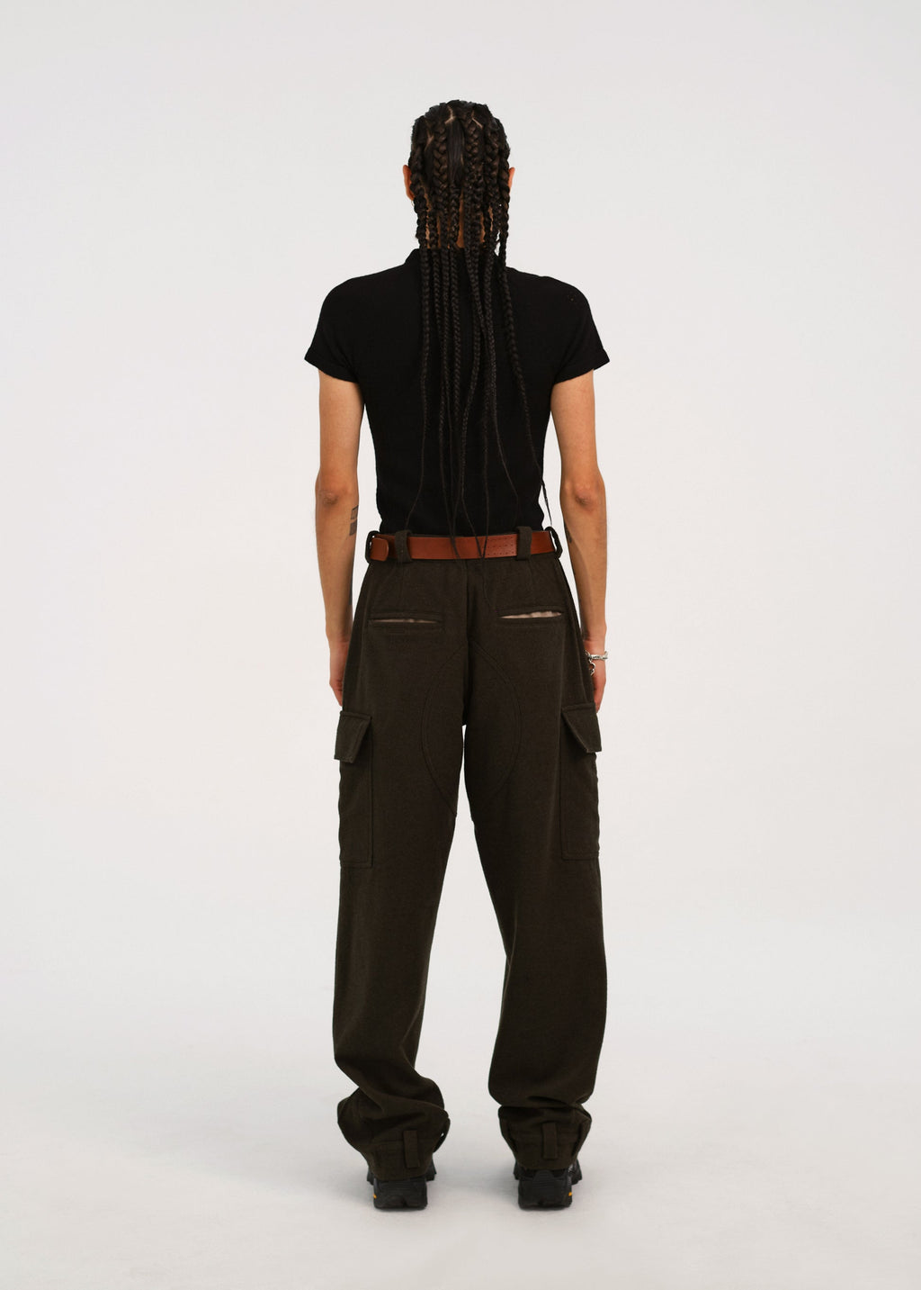 Hyein Seo - Perforated Knit Top (Black) product image 4 | TRAB K-Fashion Australia