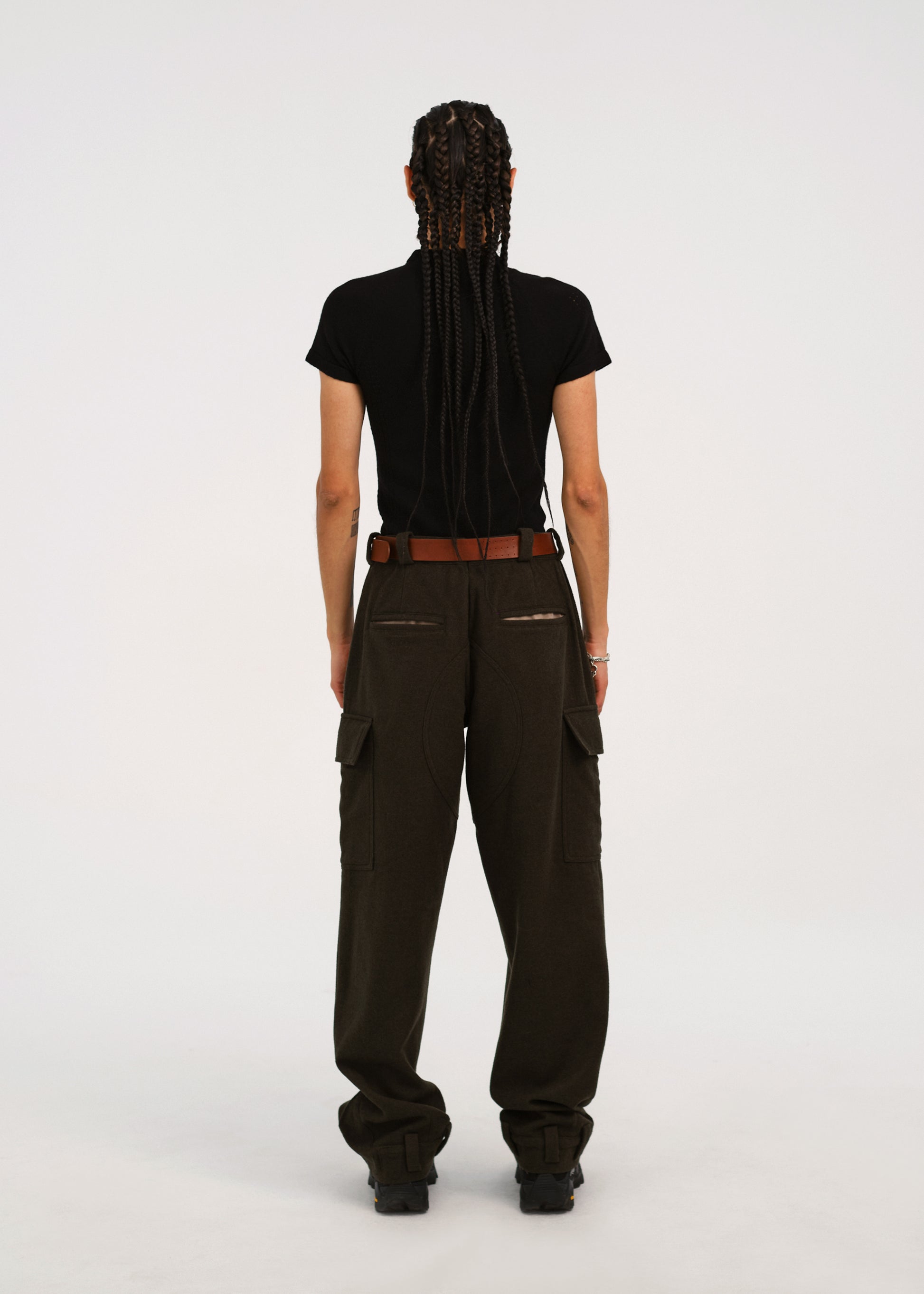 Hyein Seo - Perforated Knit Top (Black) product image 4 | TRAB K-Fashion Australia