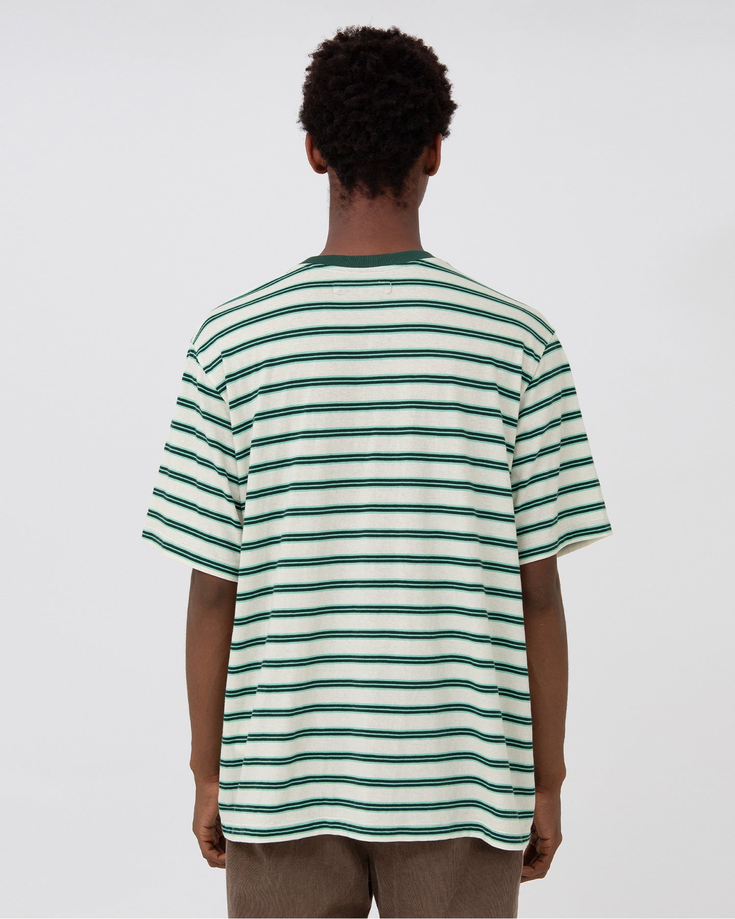 Brownyard - Essential Stripe T Shirt (Green) product image 2 | TRAB K-Fashion Australia
