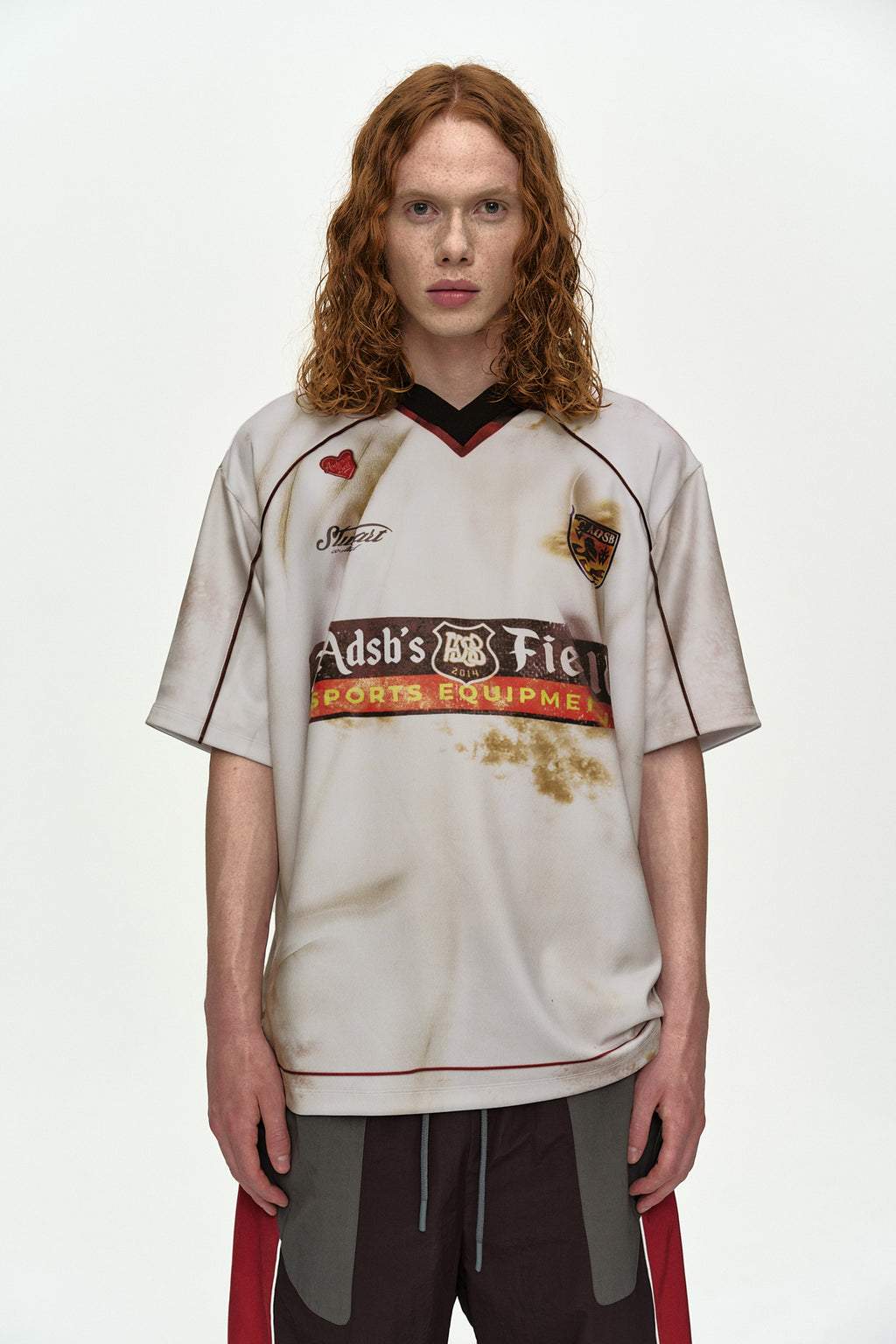 Andersson Bell - Dust Printed Football Jersey T-Shirt (White) product image 6 | TRAB K-Fashion Australia