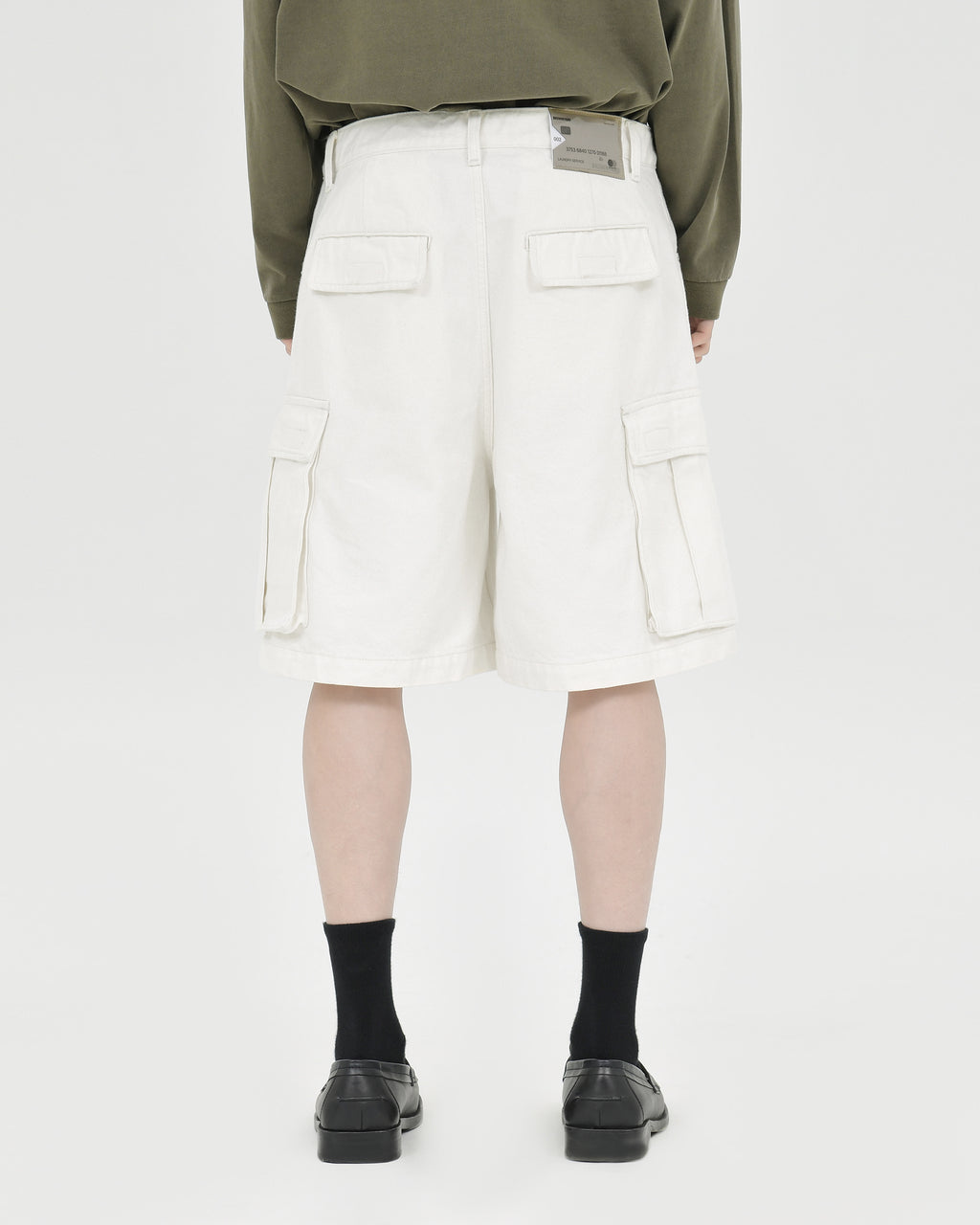 Brownyard - Military Denim Shorts (Ecru) product image 2 | TRAB K-Fashion Australia