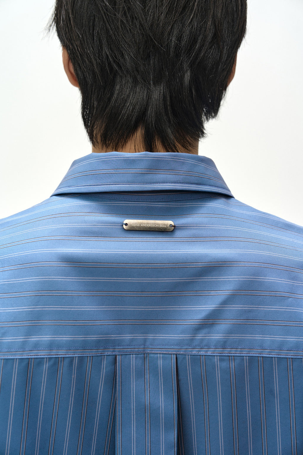 Andersson Bell - Sleeve Layered Stripe Shirt (Blue Stripe) product image 4 | TRAB K-Fashion Australia