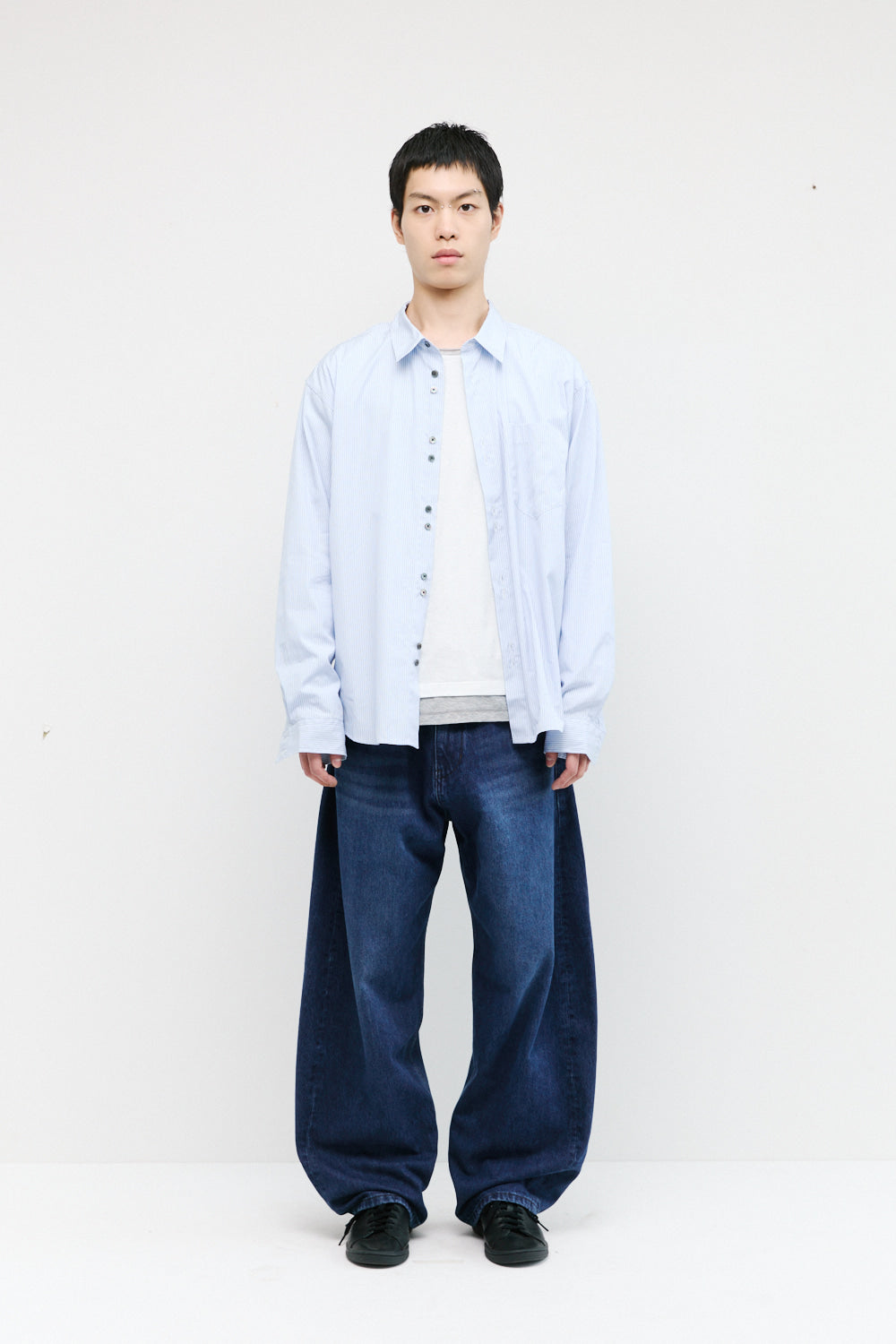 Hatchingroom - Rana Shirt Stripe (Blue) product image 4 | TRAB K-Fashion Australia