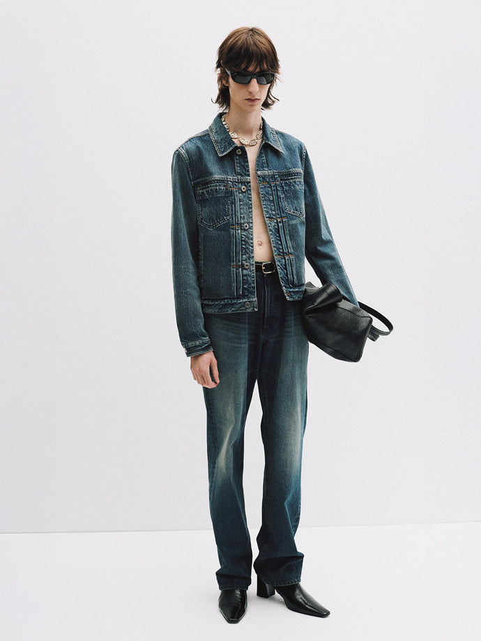 Tonywack - Straight-Leg Denim Jeans (Mid Blue) product image 7 | TRAB K-Fashion Australia