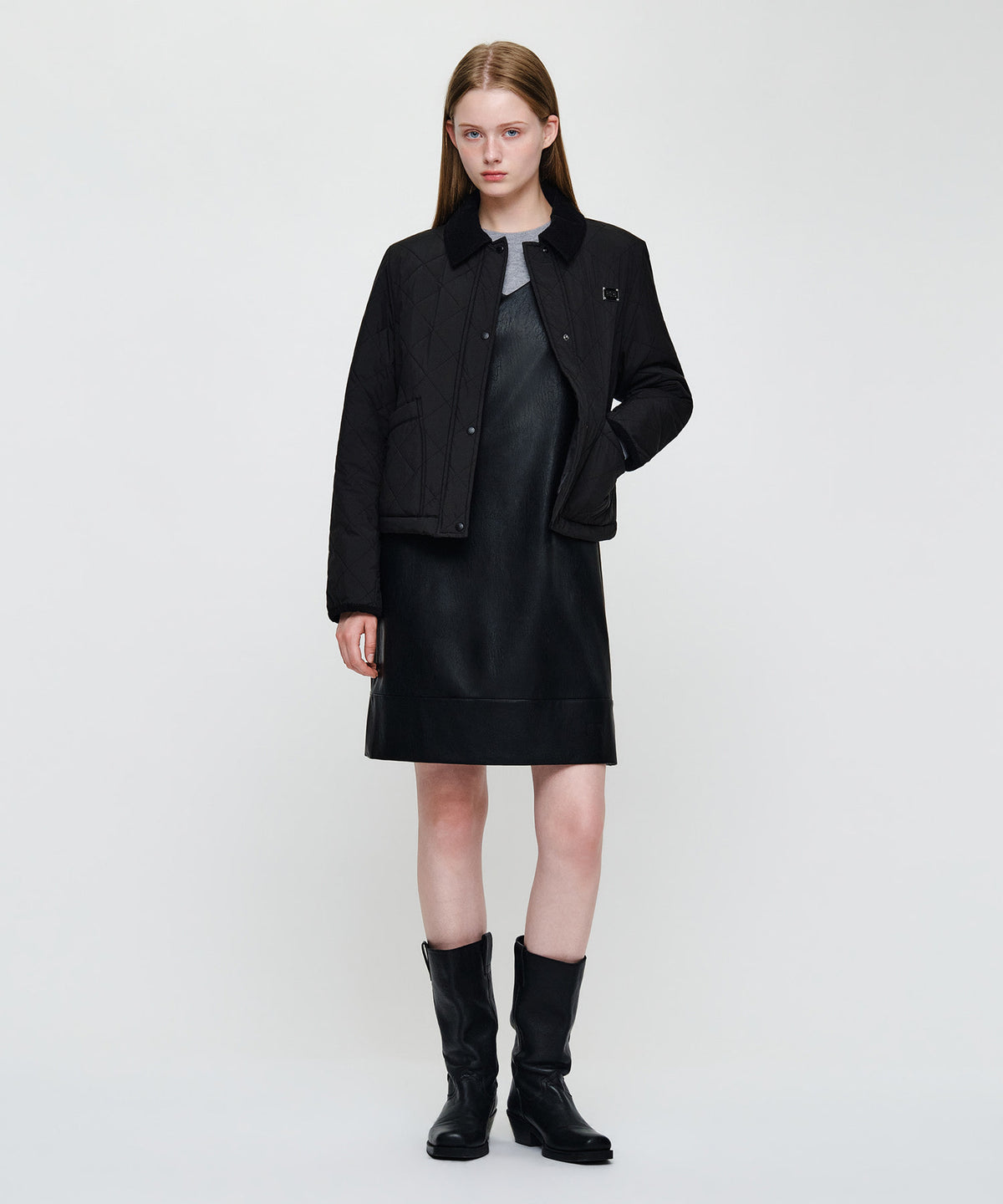 Marithe & Francois Girbaud - Collar Padded Jacket (Black) product image 6 | TRAB K-Fashion Australia