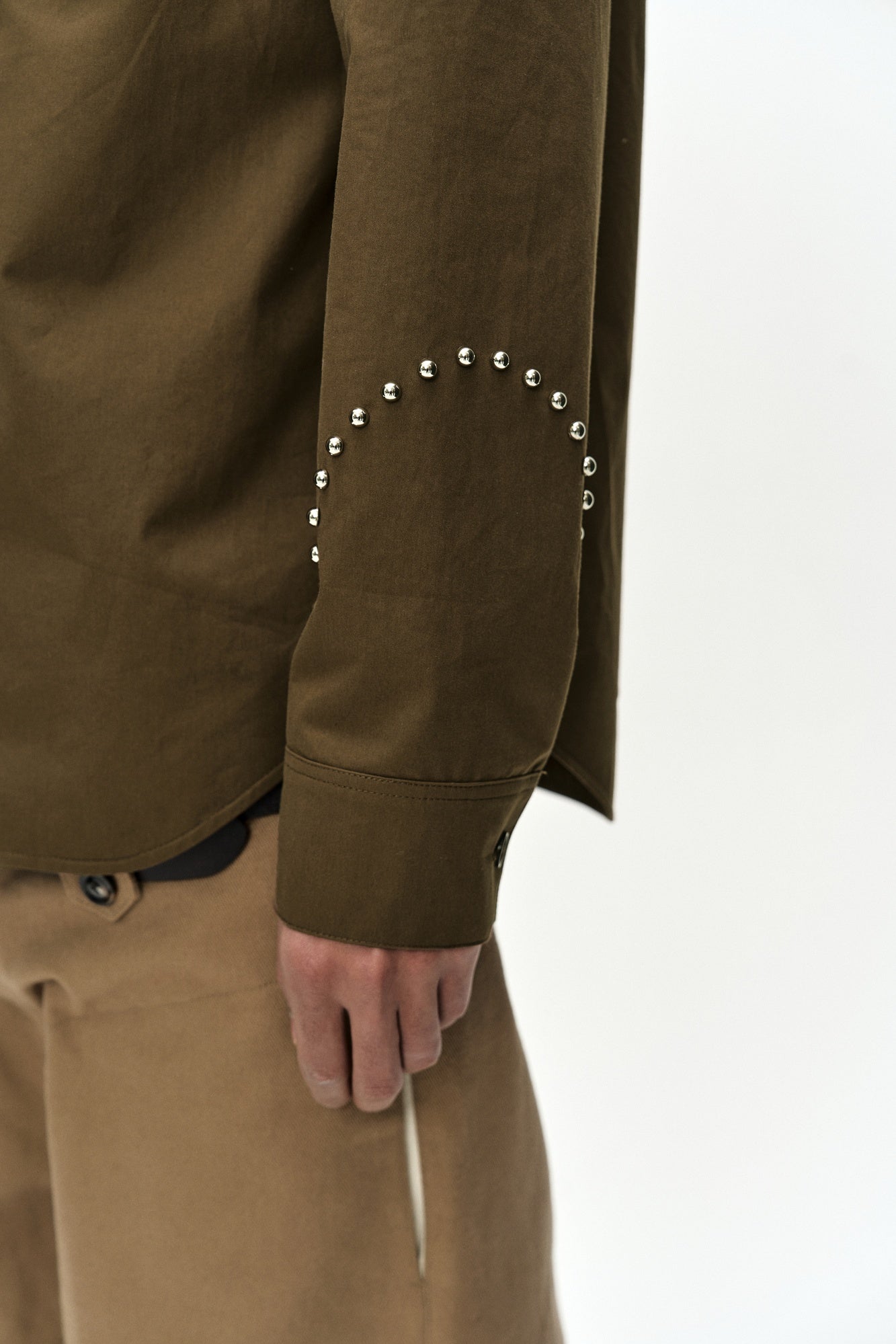 Andersson Bell - Roghen Studded Shirt (brown) (Brown) product image 8 | TRAB K-Fashion Australia