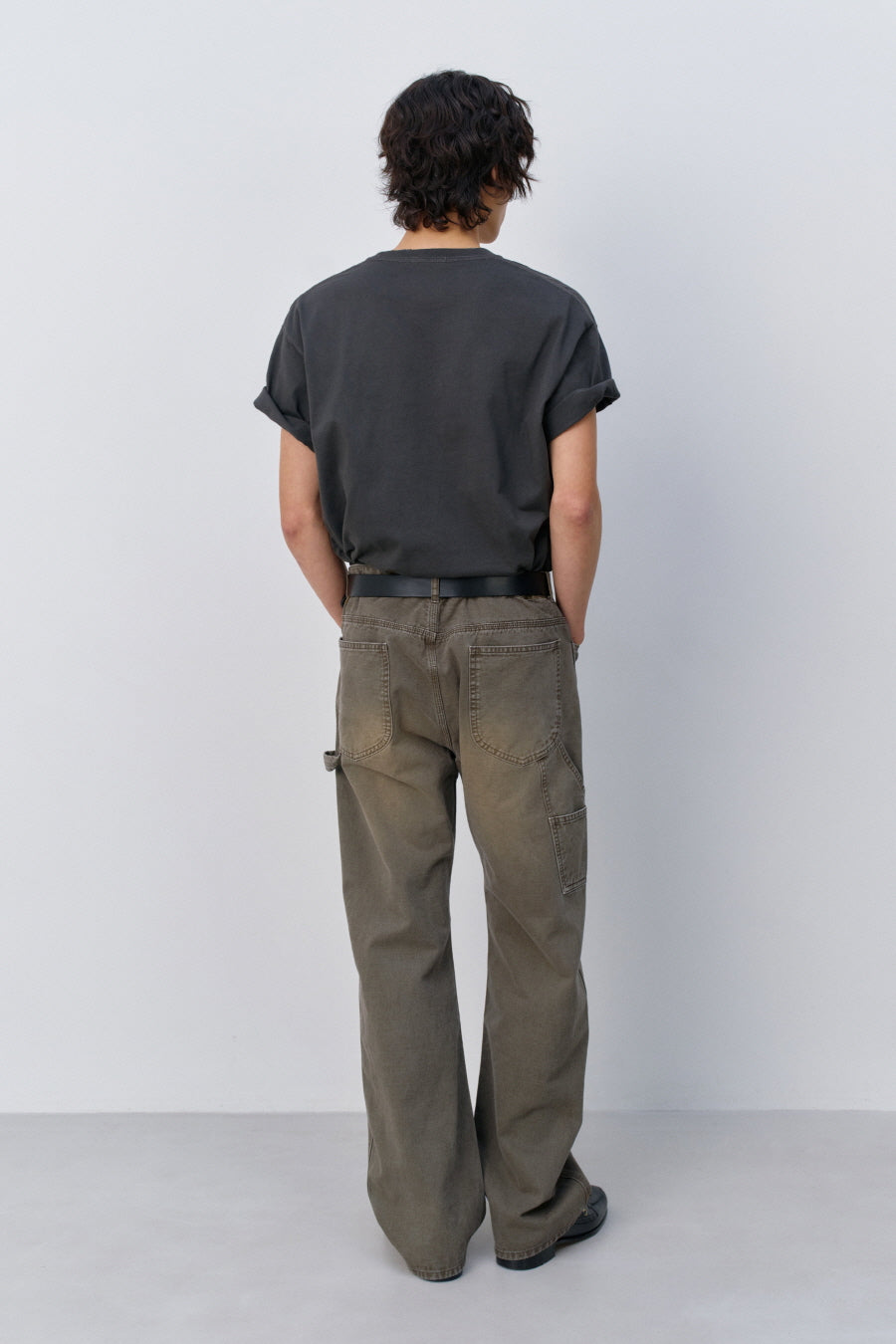 Insilence - Lettering Graphic T-shirt (Charcoal) product image 4 | TRAB K-Fashion Australia