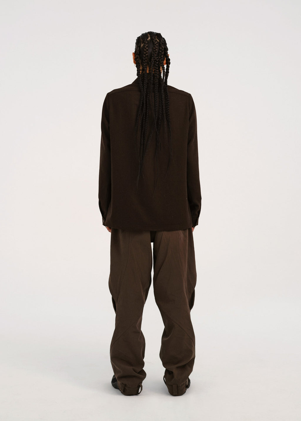 Hyein Seo - Wool Pocket Shirts (Brown) product image 3 | TRAB K-Fashion Australia
