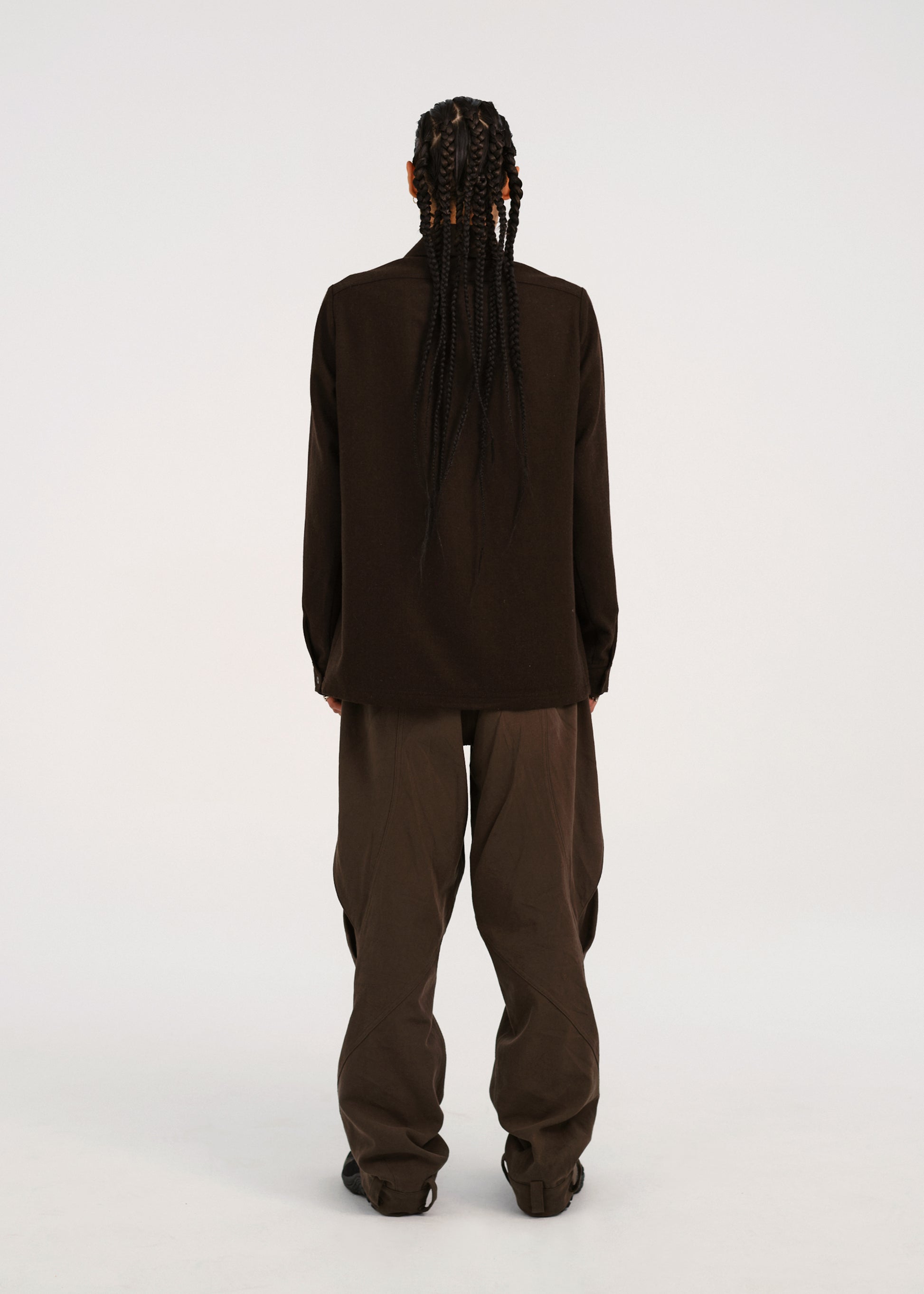 Hyein Seo - Wool Pocket Shirts (Brown) product image 3 | TRAB K-Fashion Australia