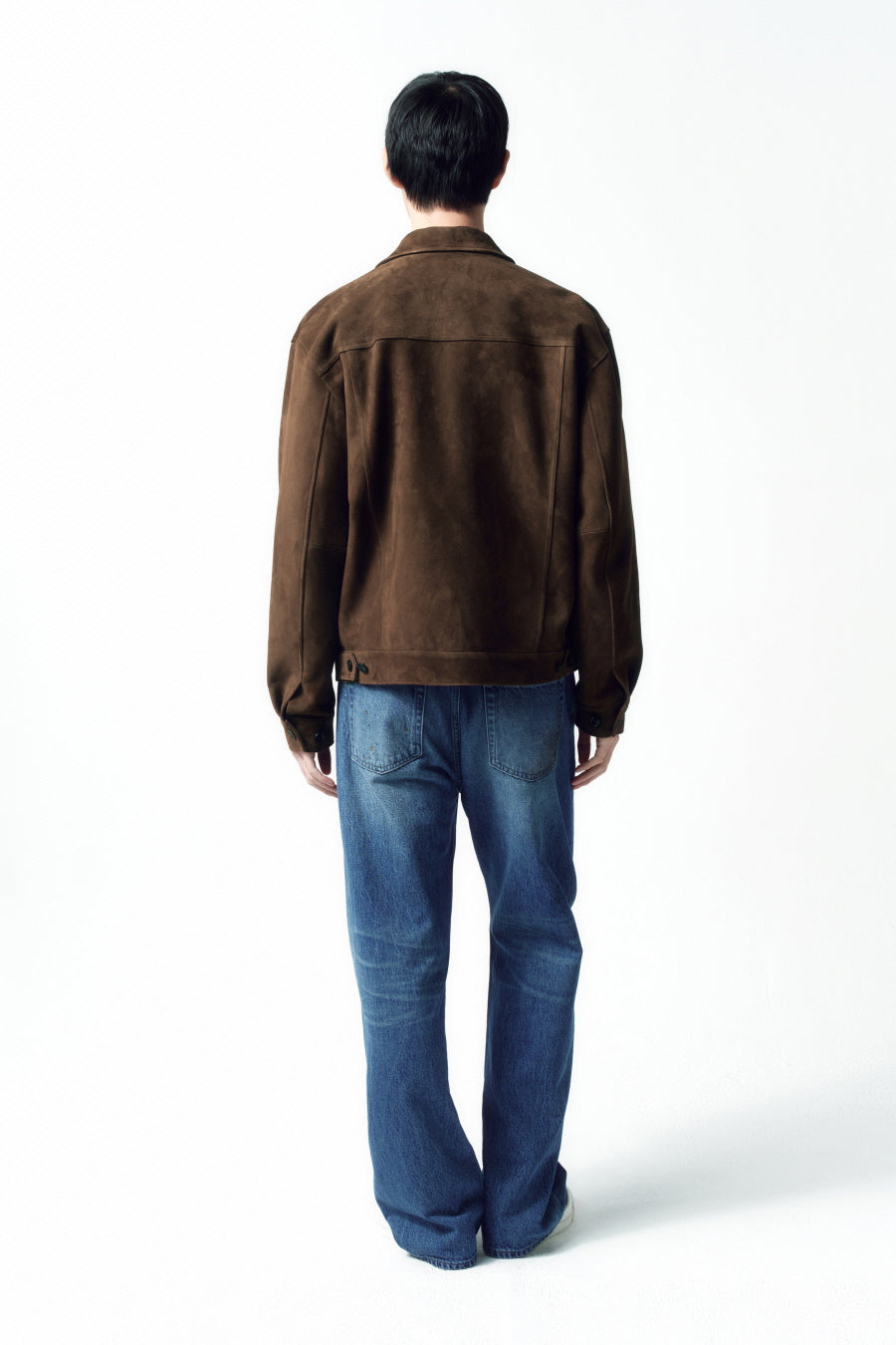 Insilence - Goat Suede Jean Jacket (Dark Brown) product image 5 | TRAB K-Fashion Australia