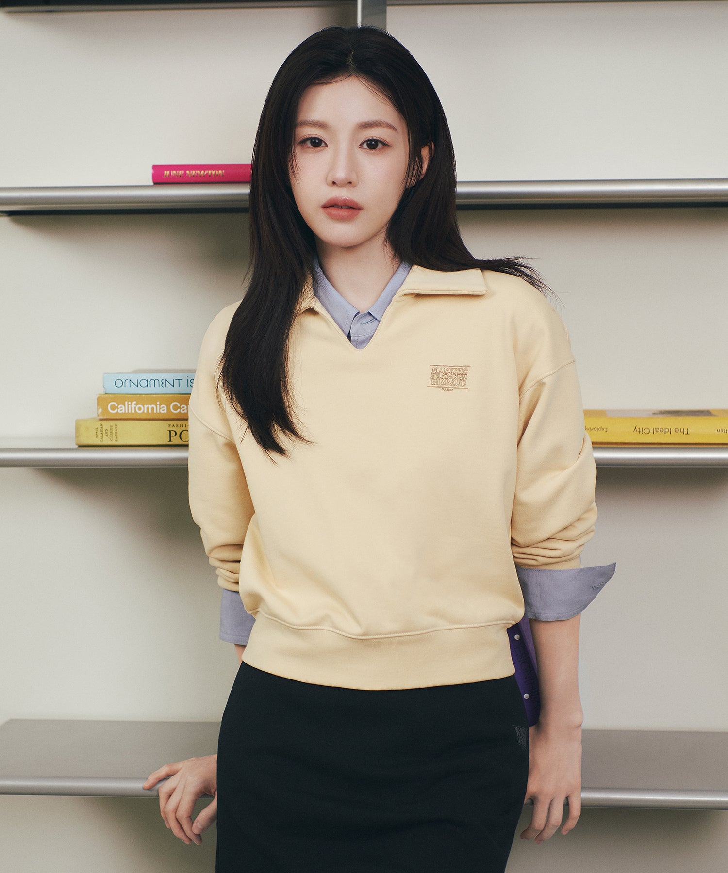 Marithe & Francois Girbaud - Vintage Classic Logo Sweat Mini Skirt (Black) product image 3 | TRAB K-Fashion Australia