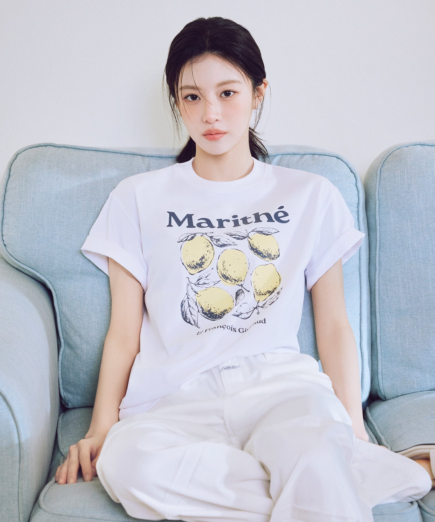 Marithe & Francois Girbaud - Summer Wide Fit Denim Pants (White) product image 3 | TRAB K-Fashion Australia