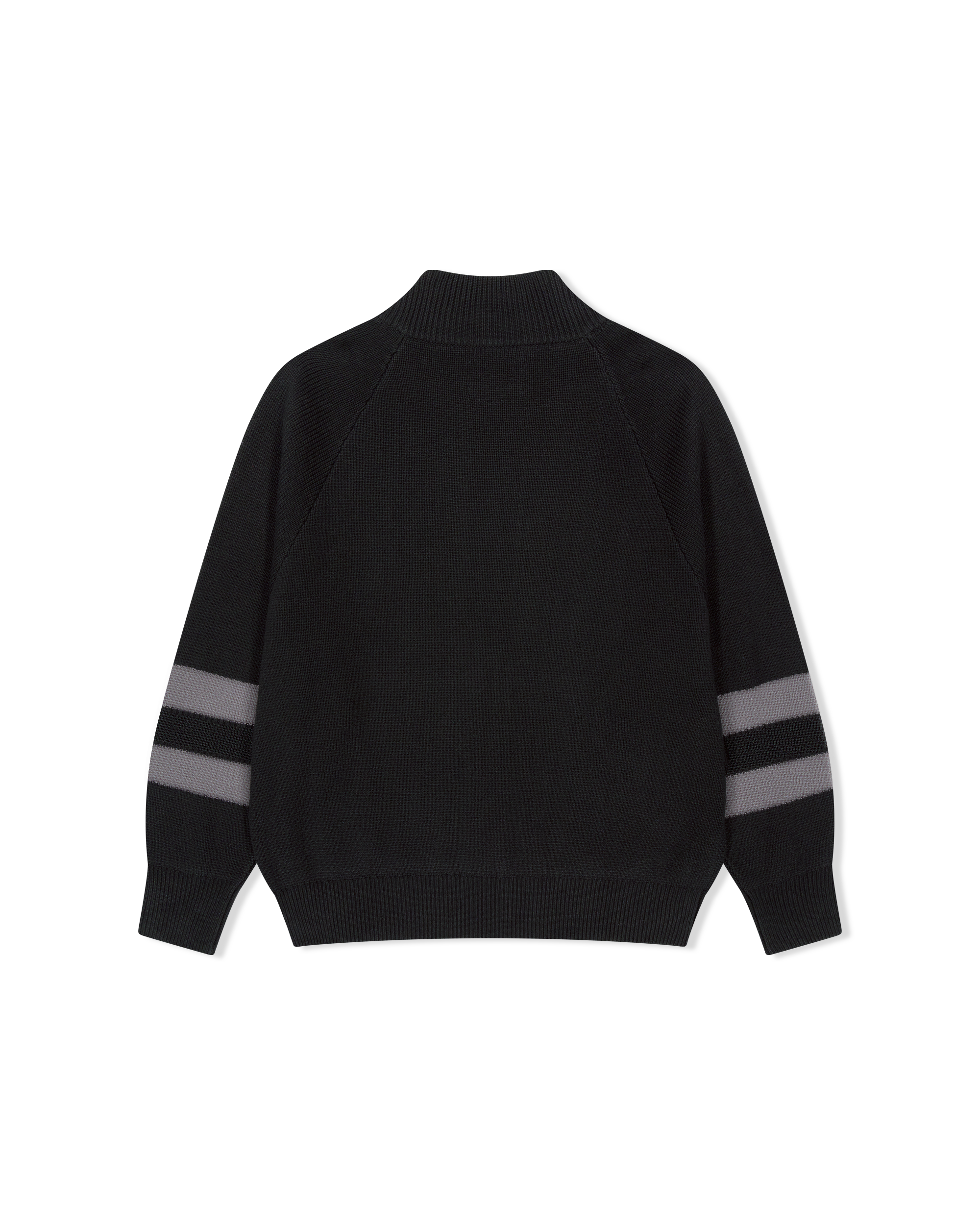 yeseyesee - Front Pocket Knit Zip-Up (Black) product image 2 | TRAB K-Fashion Australia