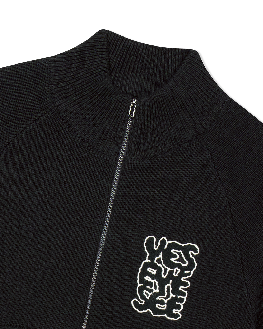 yeseyesee - Front Pocket Knit Zip-Up (Black) product image 6 | TRAB K-Fashion Australia