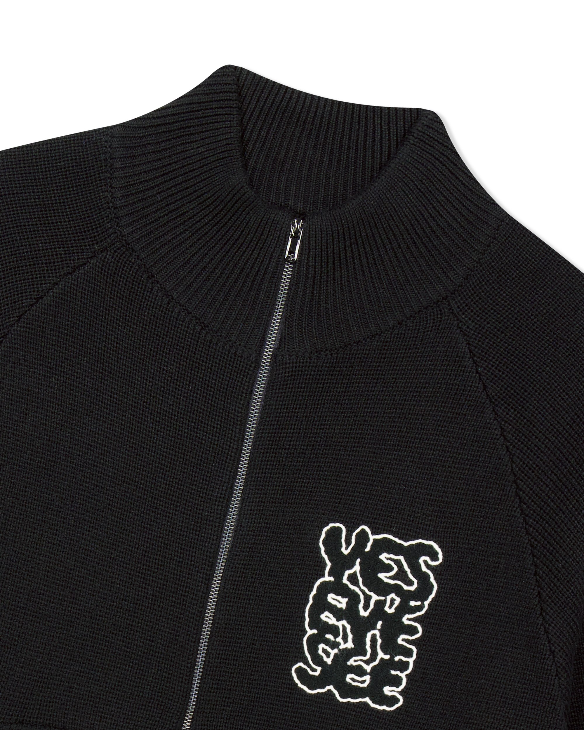 yeseyesee - Front Pocket Knit Zip-Up (Black) product image 6 | TRAB K-Fashion Australia