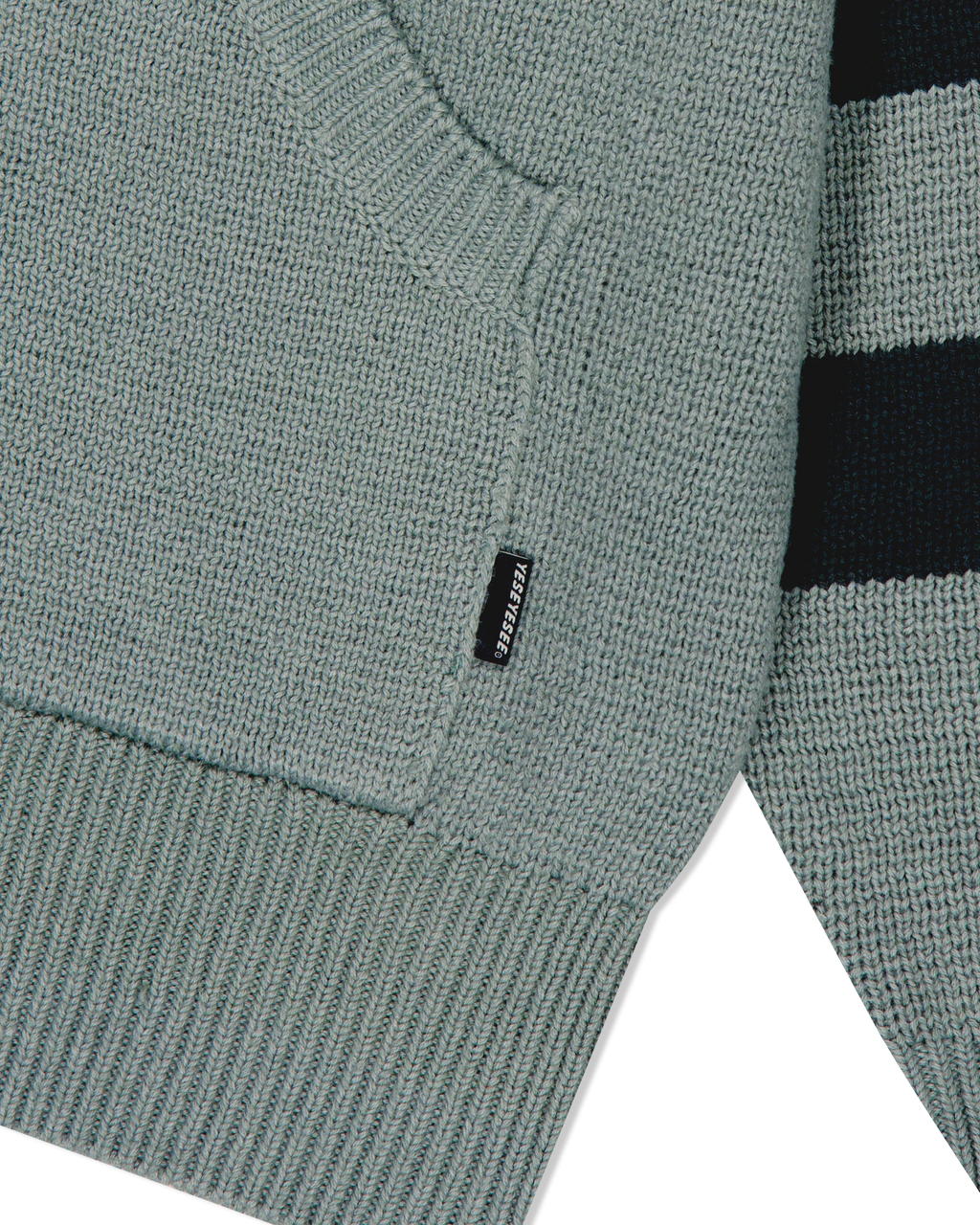 yeseyesee - Front Pocket Knit Zip-Up (Ash Blue) product image 4 | TRAB K-Fashion Australia