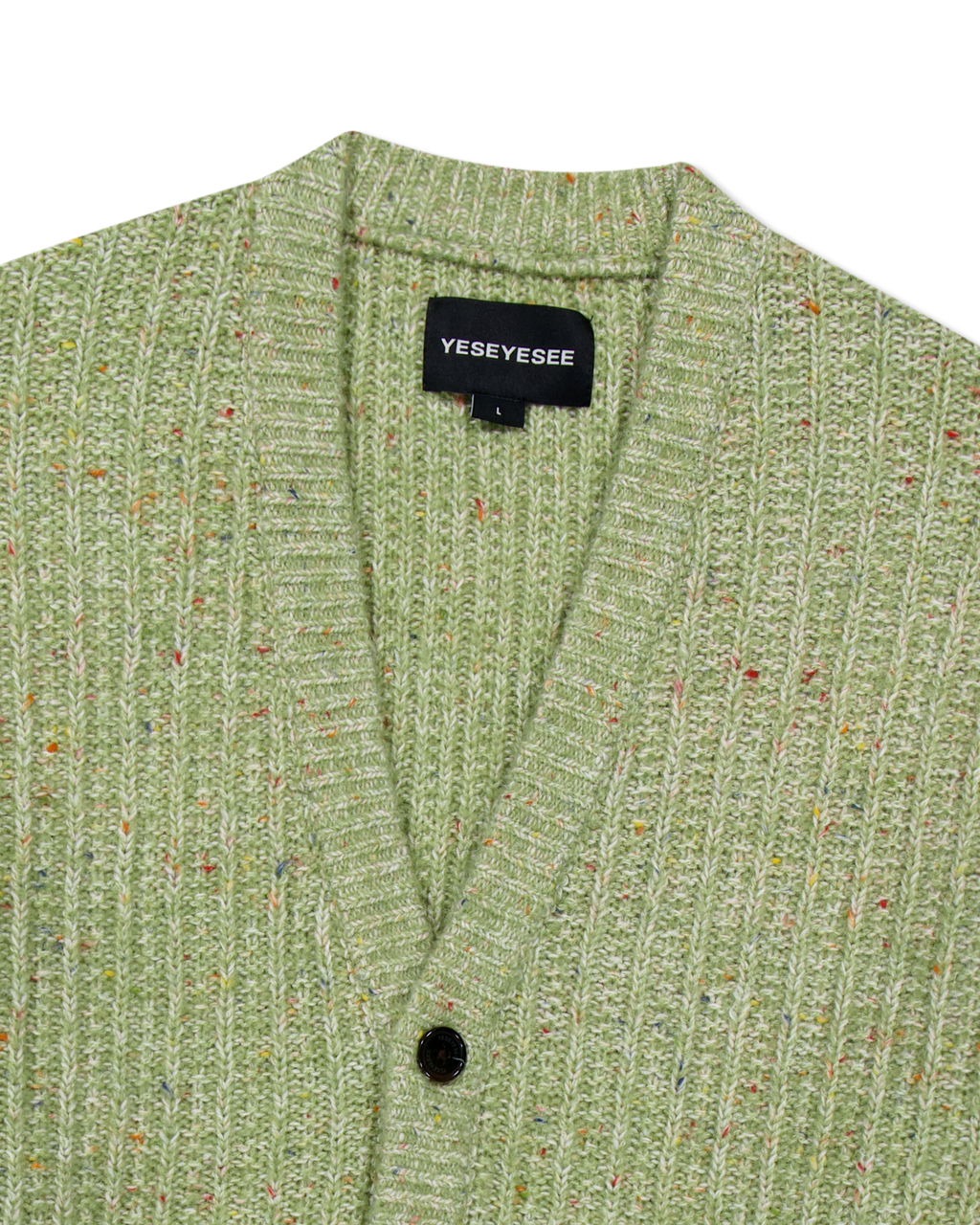 yeseyesee - Speckle Yarn Knit Cardigan (Green) product image 5 | TRAB K-Fashion Australia