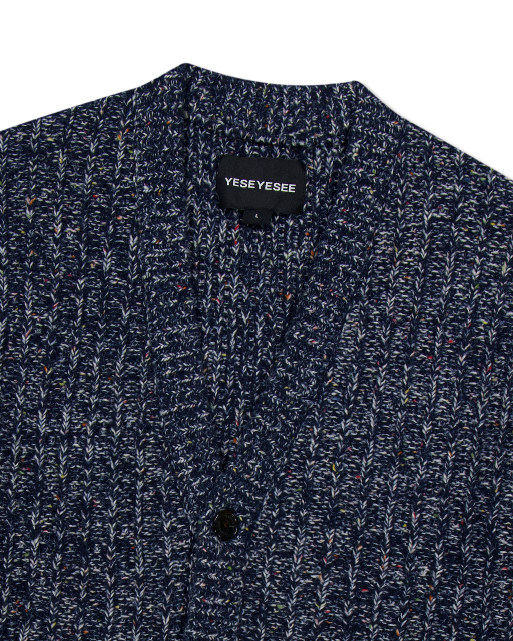yeseyesee - Speckle Yarn Knit Cardigan (Blue) product image 5 | TRAB K-Fashion Australia