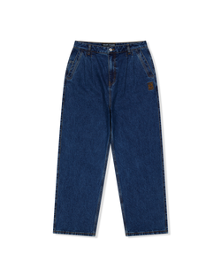 yeseyesee - Two Tucked Denim Pants (Indigo) product image 1 | TRAB K-Fashion Australia
