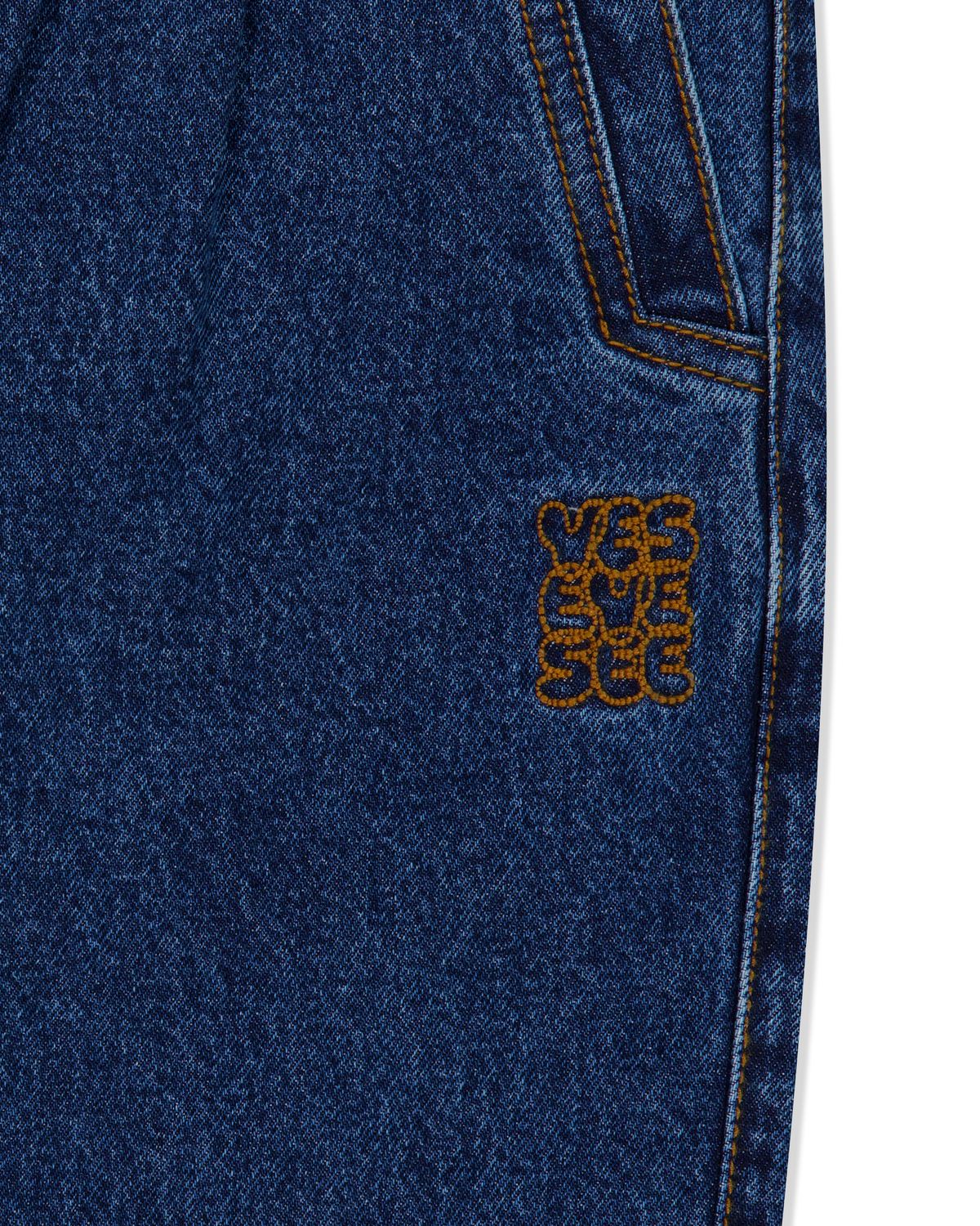 yeseyesee - Two Tucked Denim Pants (Indigo) product image 3 | TRAB K-Fashion Australia