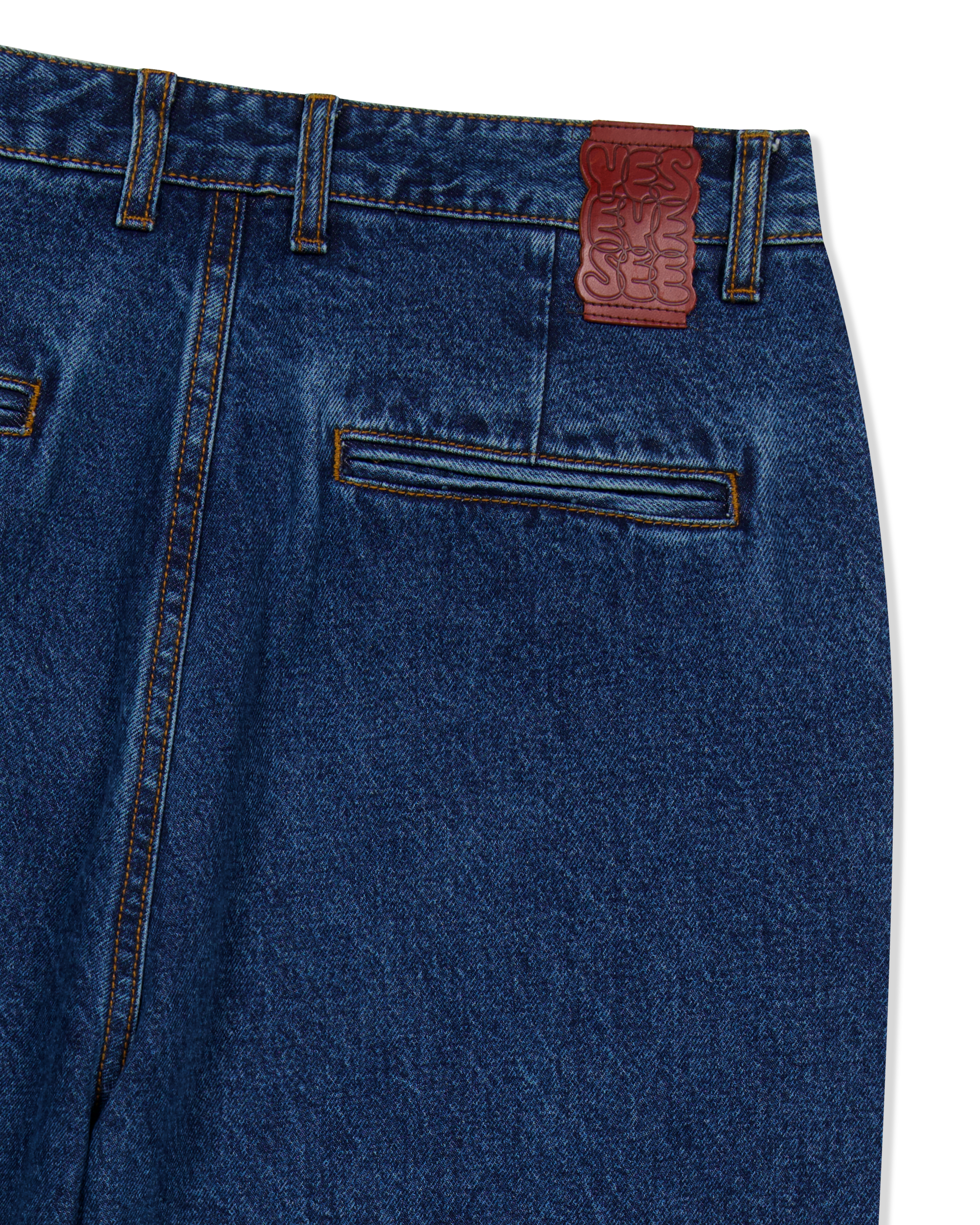 yeseyesee - Two Tucked Denim Pants (Indigo) product image 6 | TRAB K-Fashion Australia