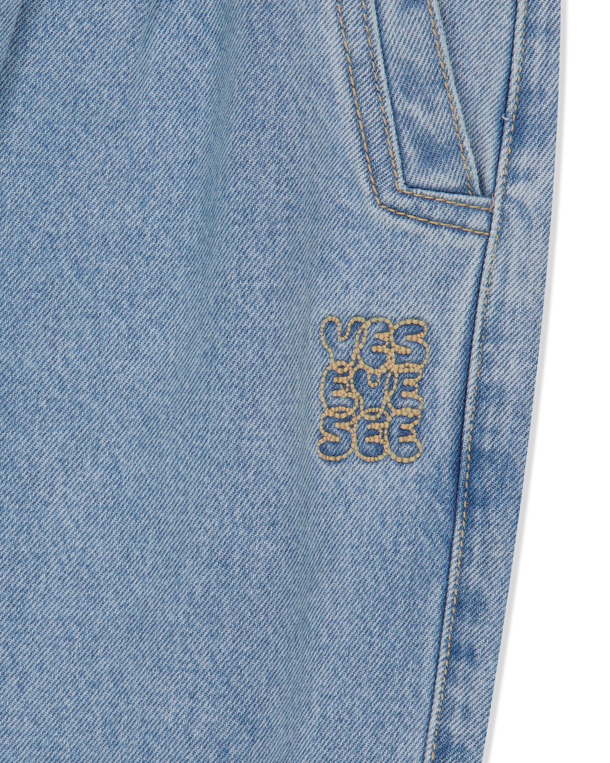 yeseyesee - Two Tucked Denim Pants (Light Indigo) product image 3 | TRAB K-Fashion Australia