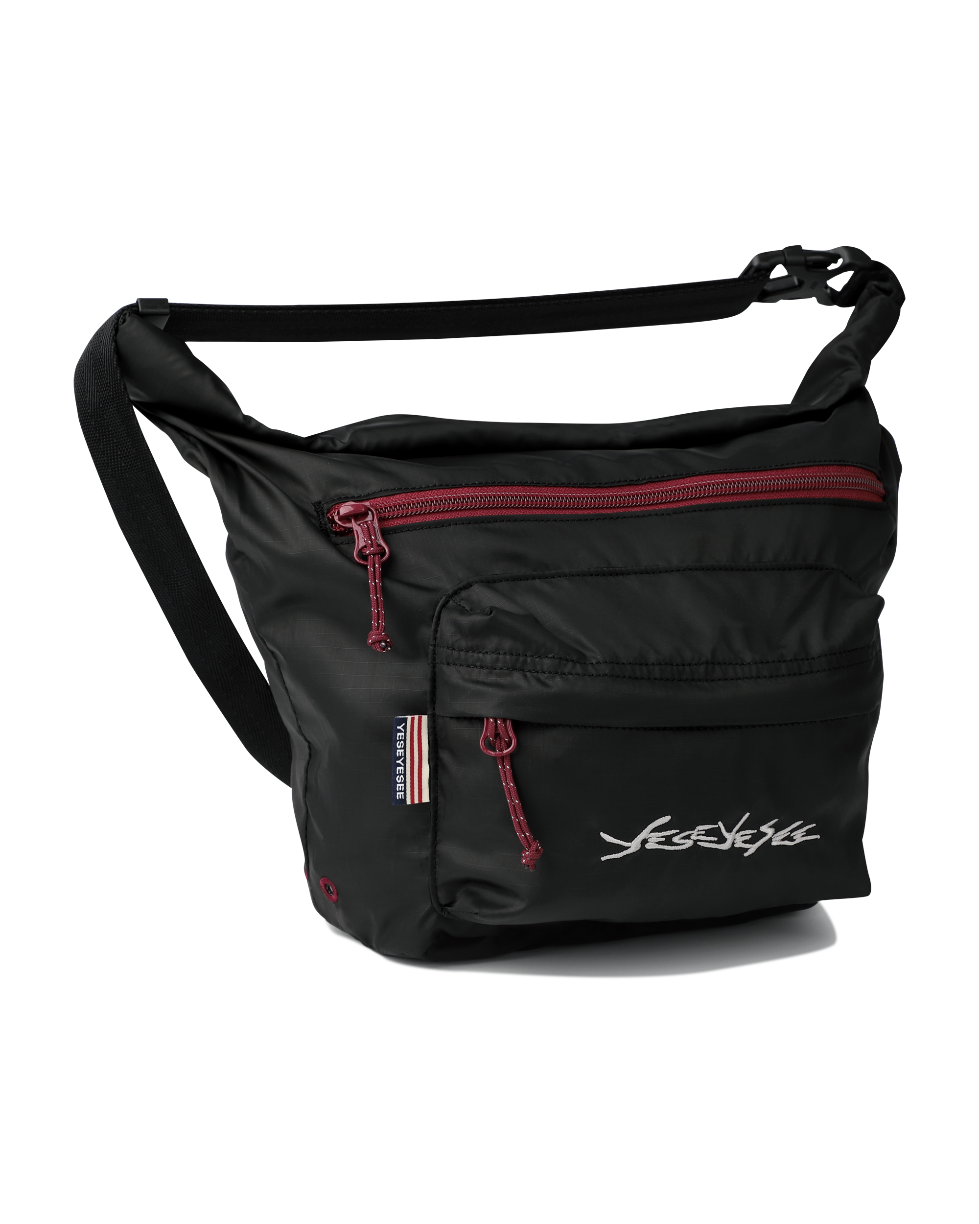 yeseyesee - Y.E.S Roll Top Cross Bag (Black) product image 1 | TRAB K-Fashion Australia