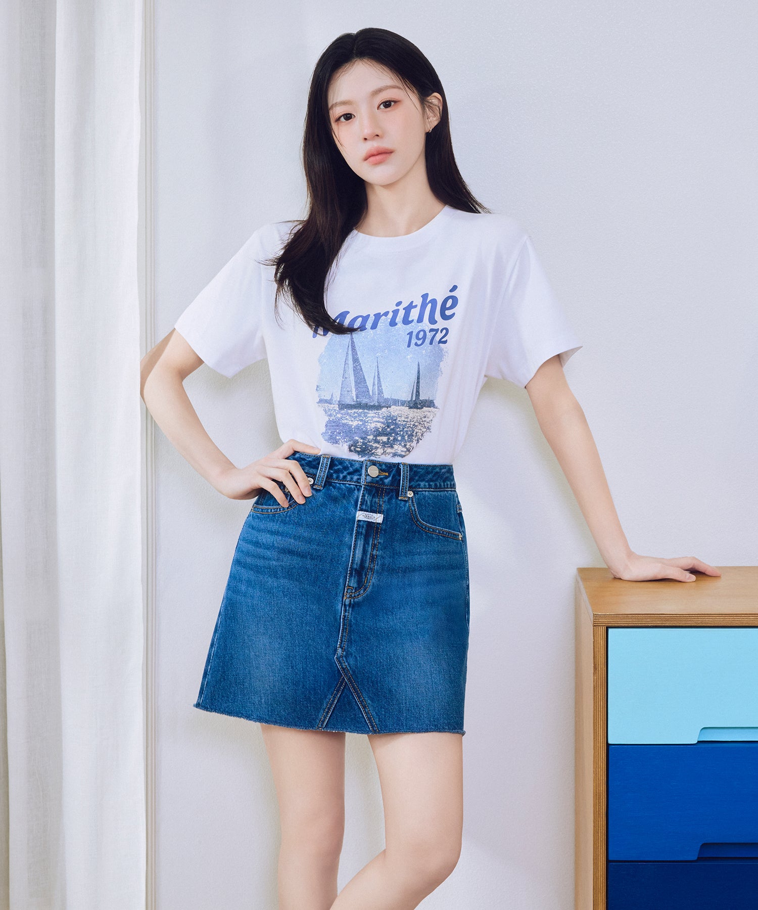 Marithe & Francois Girbaud - Aerocool Vacance Graphic Tee (White) product image 3 | TRAB K-Fashion Australia
