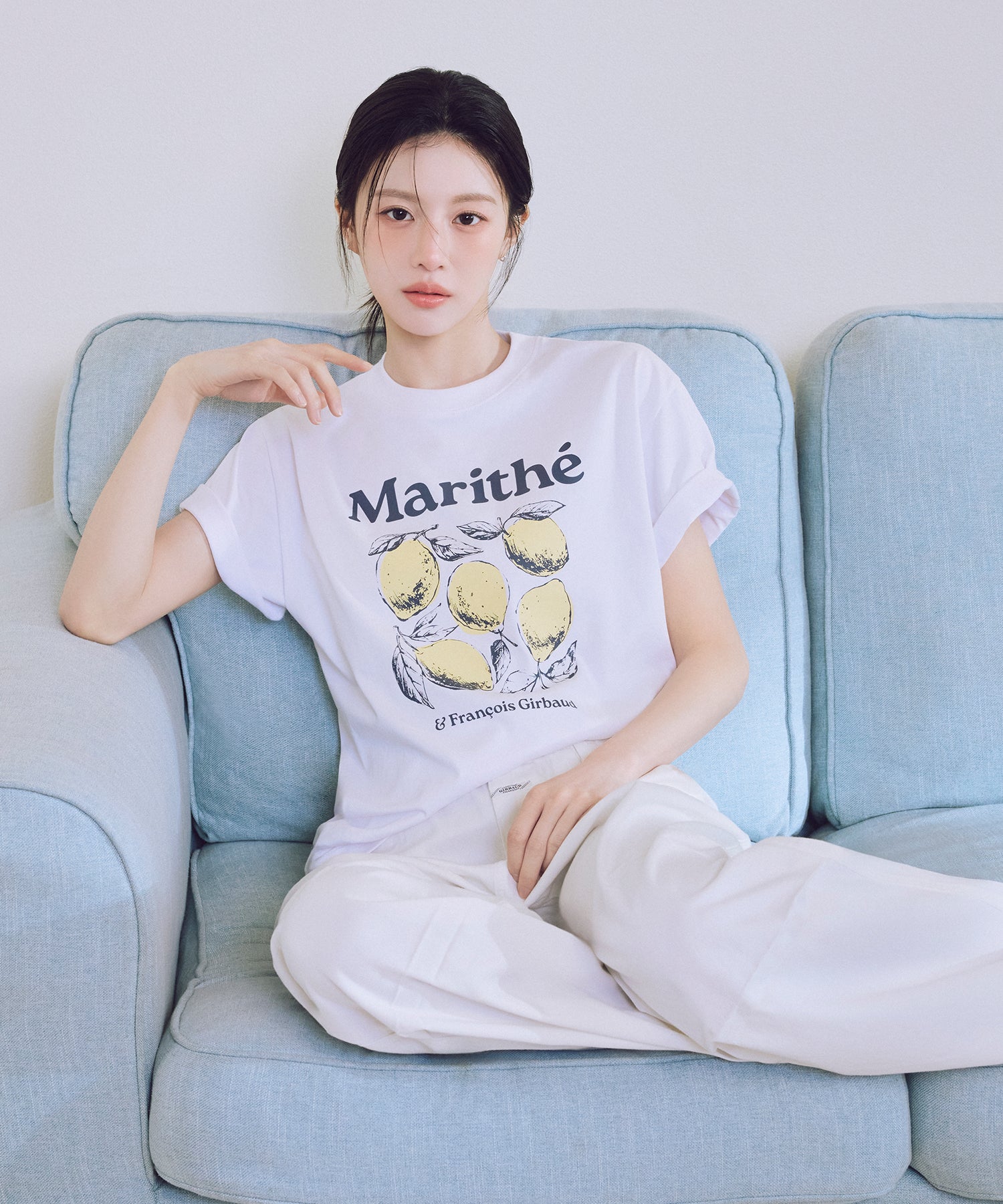 Marithe & Francois Girbaud - Aerocool Lemon Graphic Tee (White) product image 3 | TRAB K-Fashion Australia