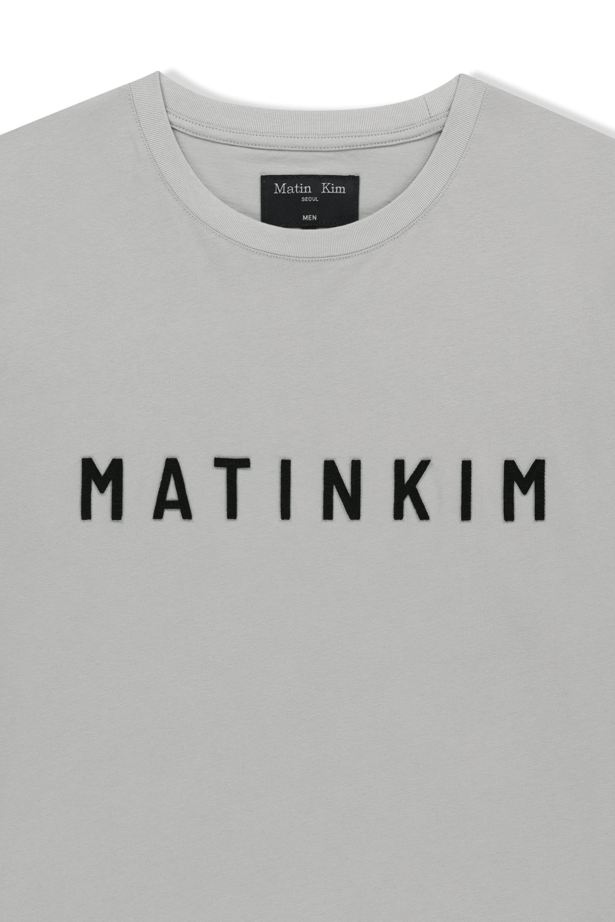 Matin Kim - Applique Felt Logo Top (Grey) product image 3 | TRAB K-Fashion Australia